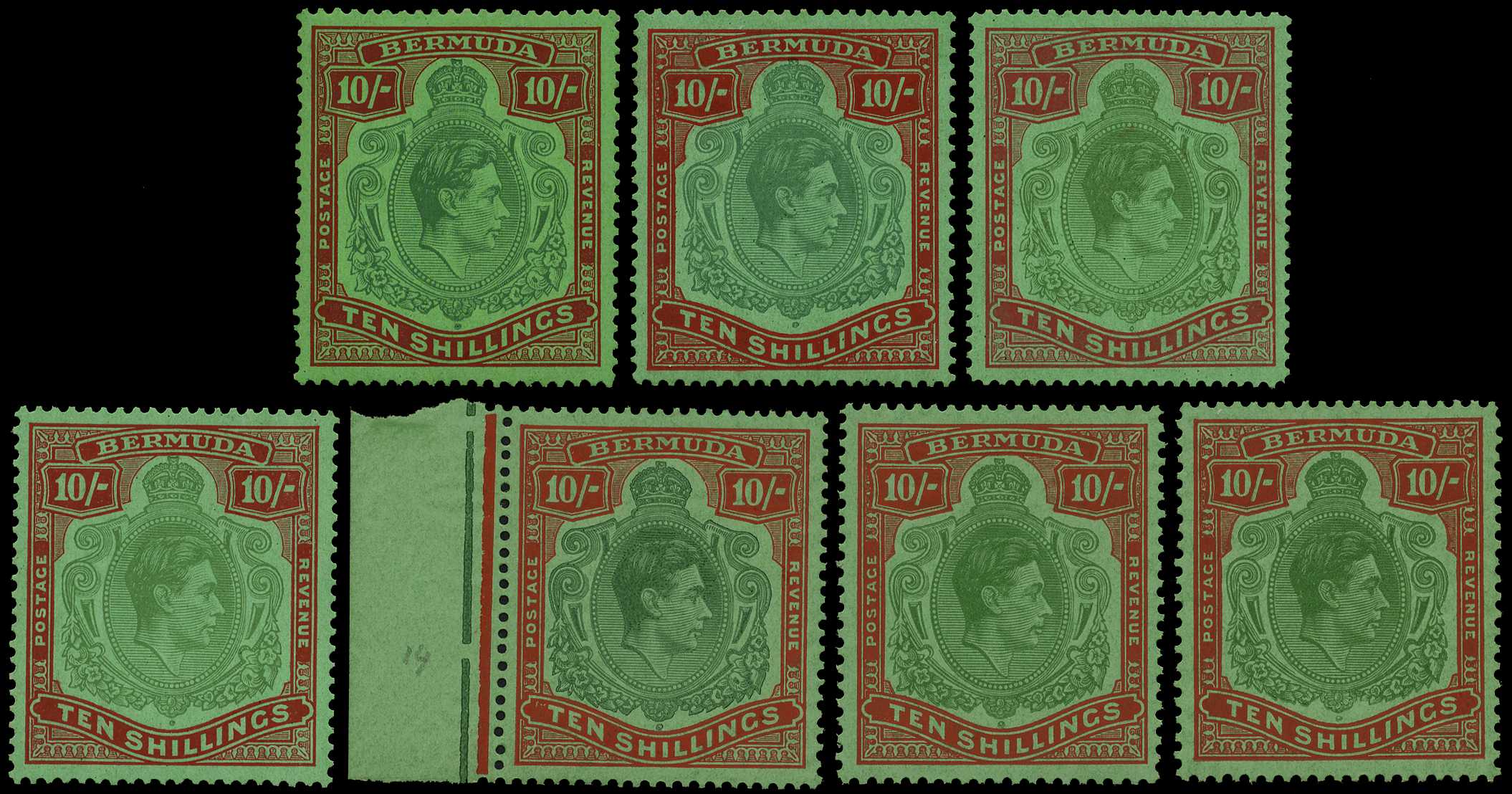 1938-53 10/- reference group per SG...