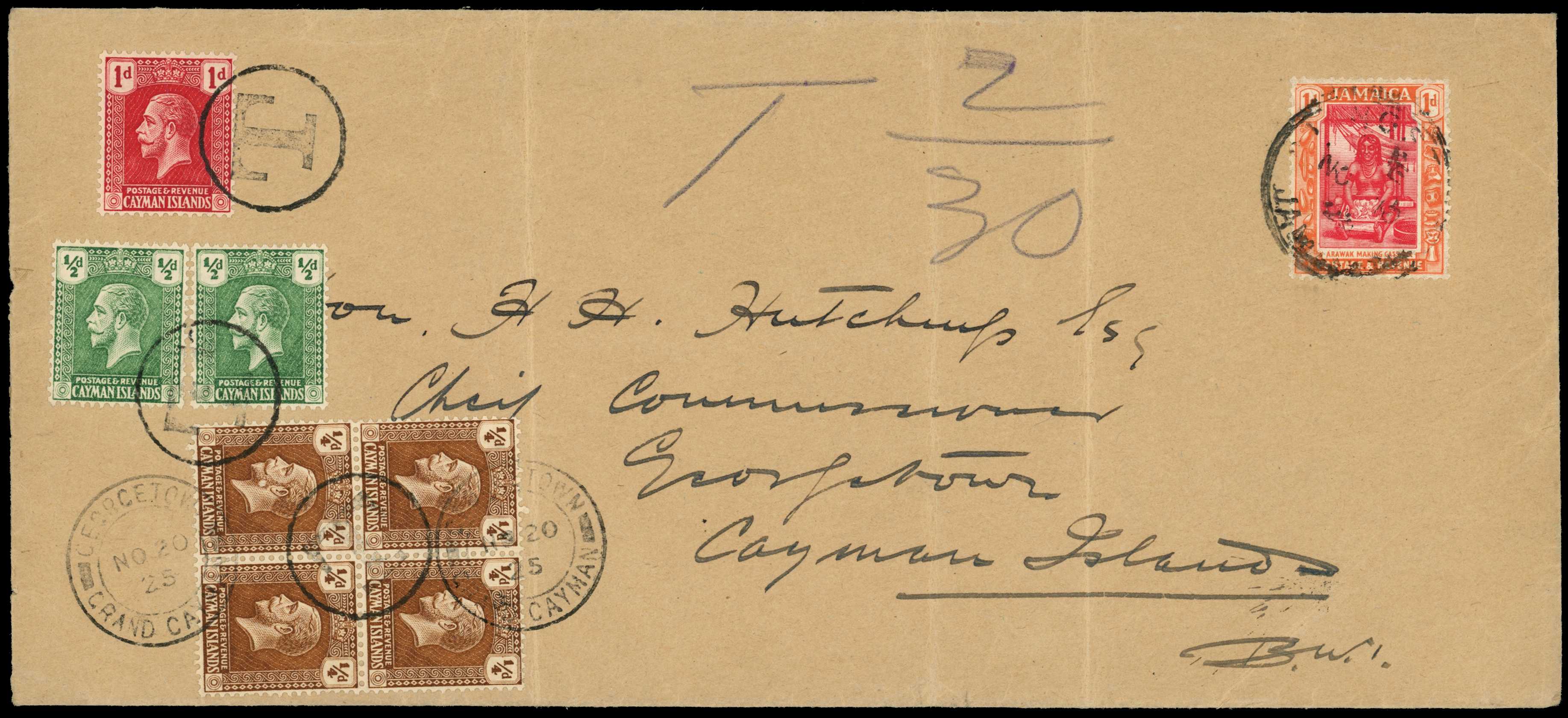 1923-29 Incoming mail from Jamaica with...