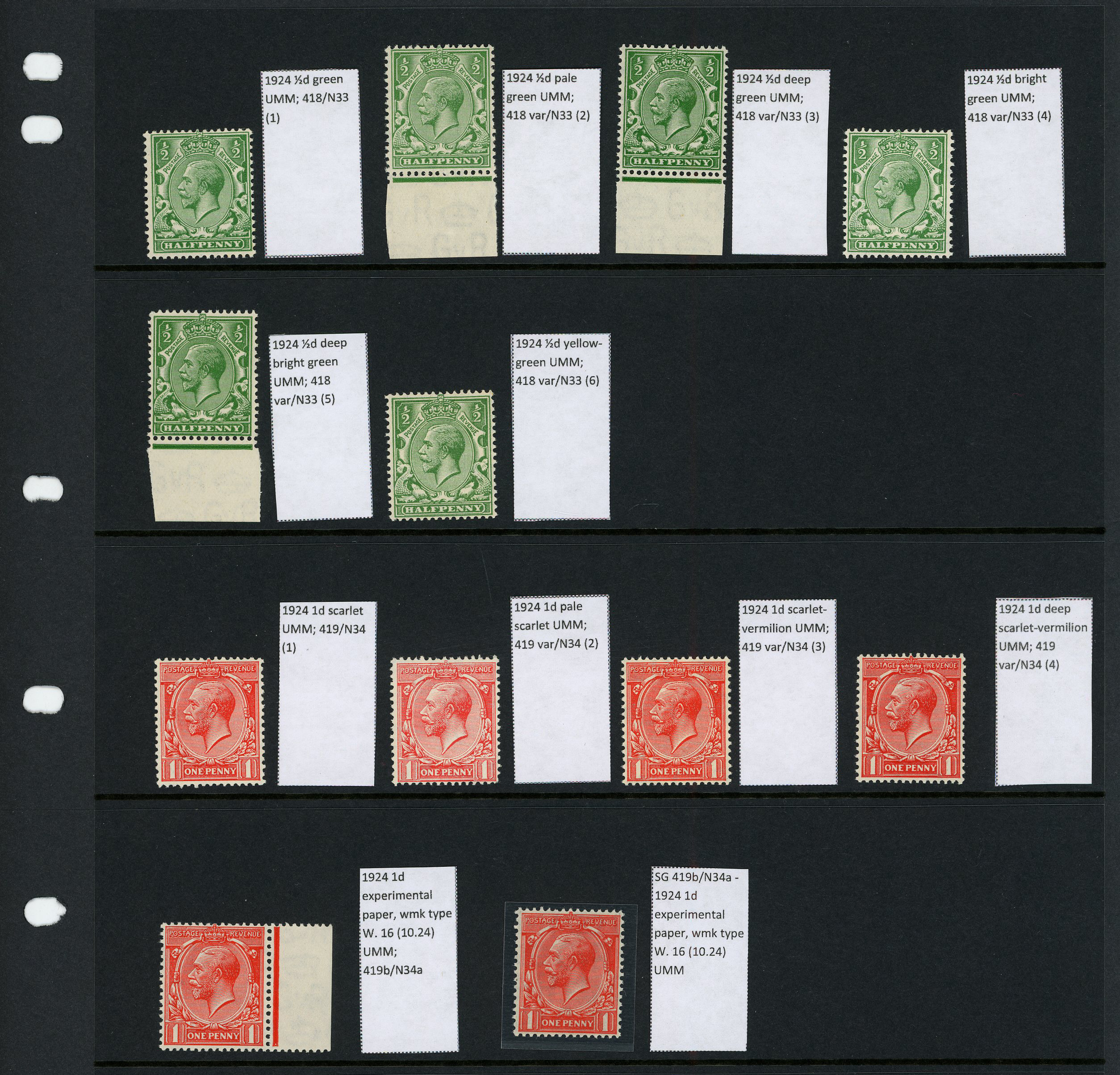 1924-6 Block Cypher watermark collection of...