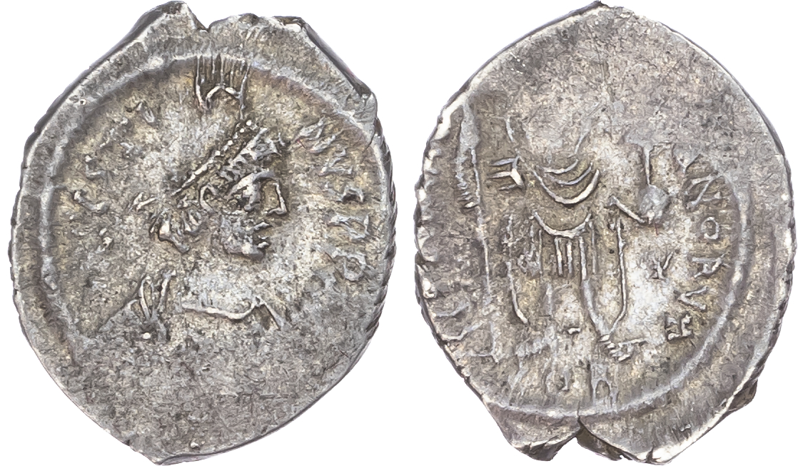 Justin II (AD 565-578) AR Siliqua, Constantinople, 1.88g. 