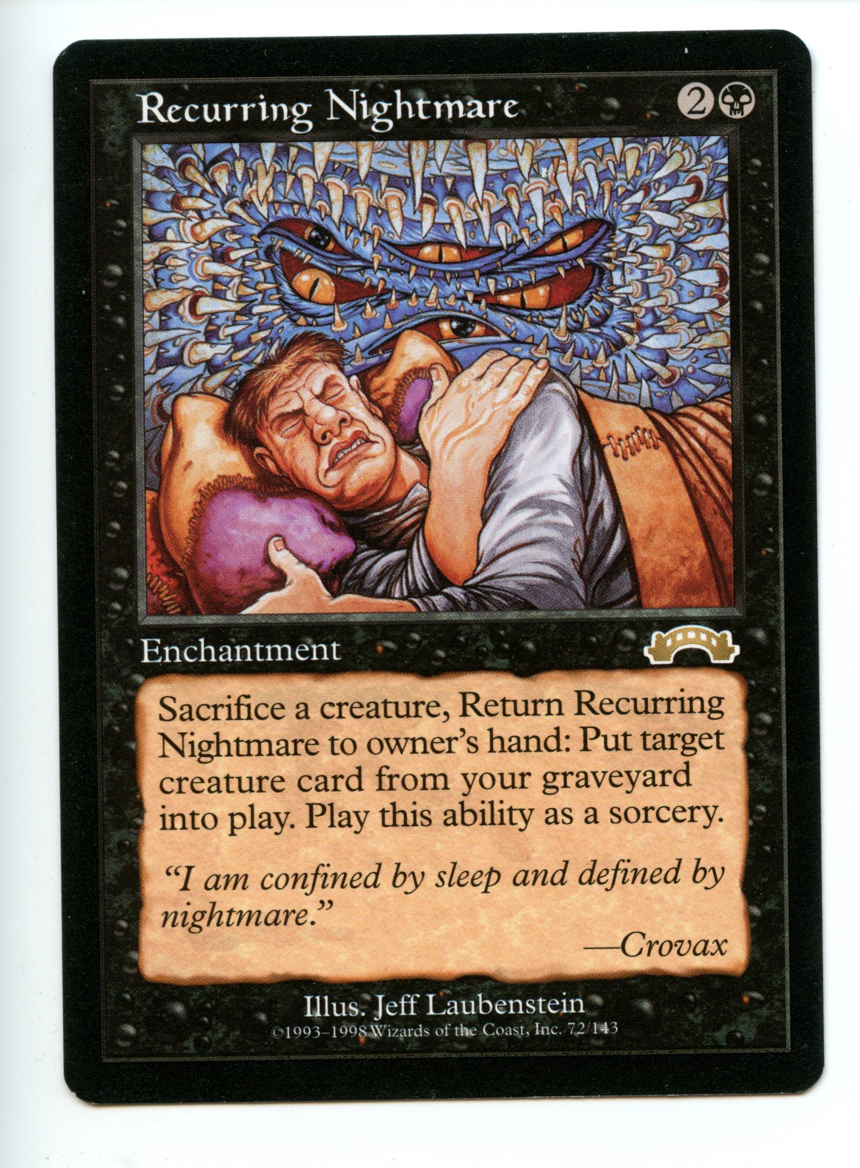 Magic the Gathering - Recurring Nightmare  - Exodus  - Lightly Played 