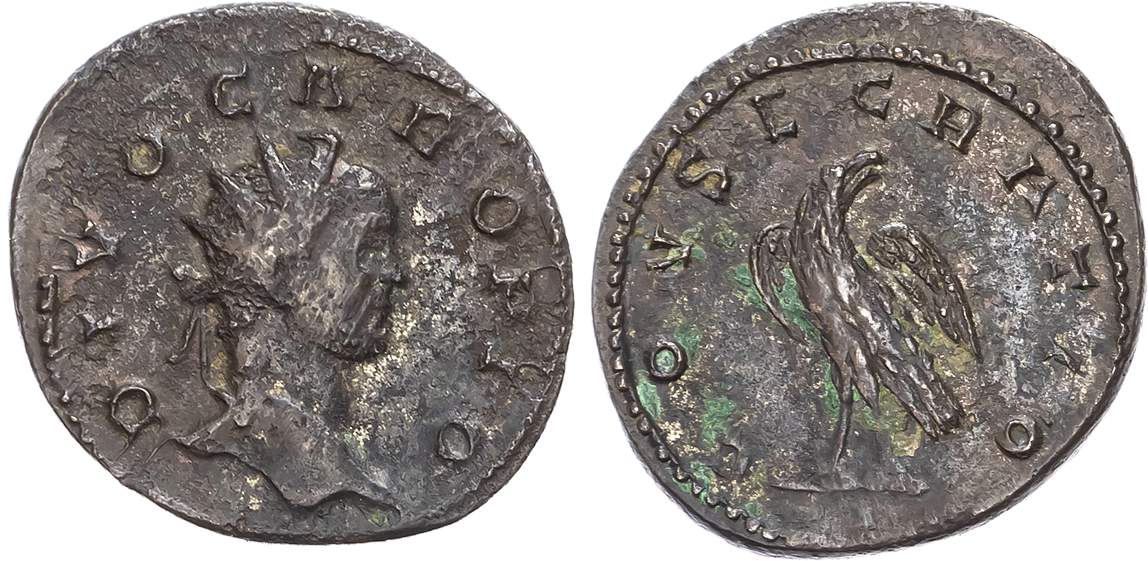 Divo Caro (AD 283), Billon Antoninianus, Lugdunum, 4.50g.