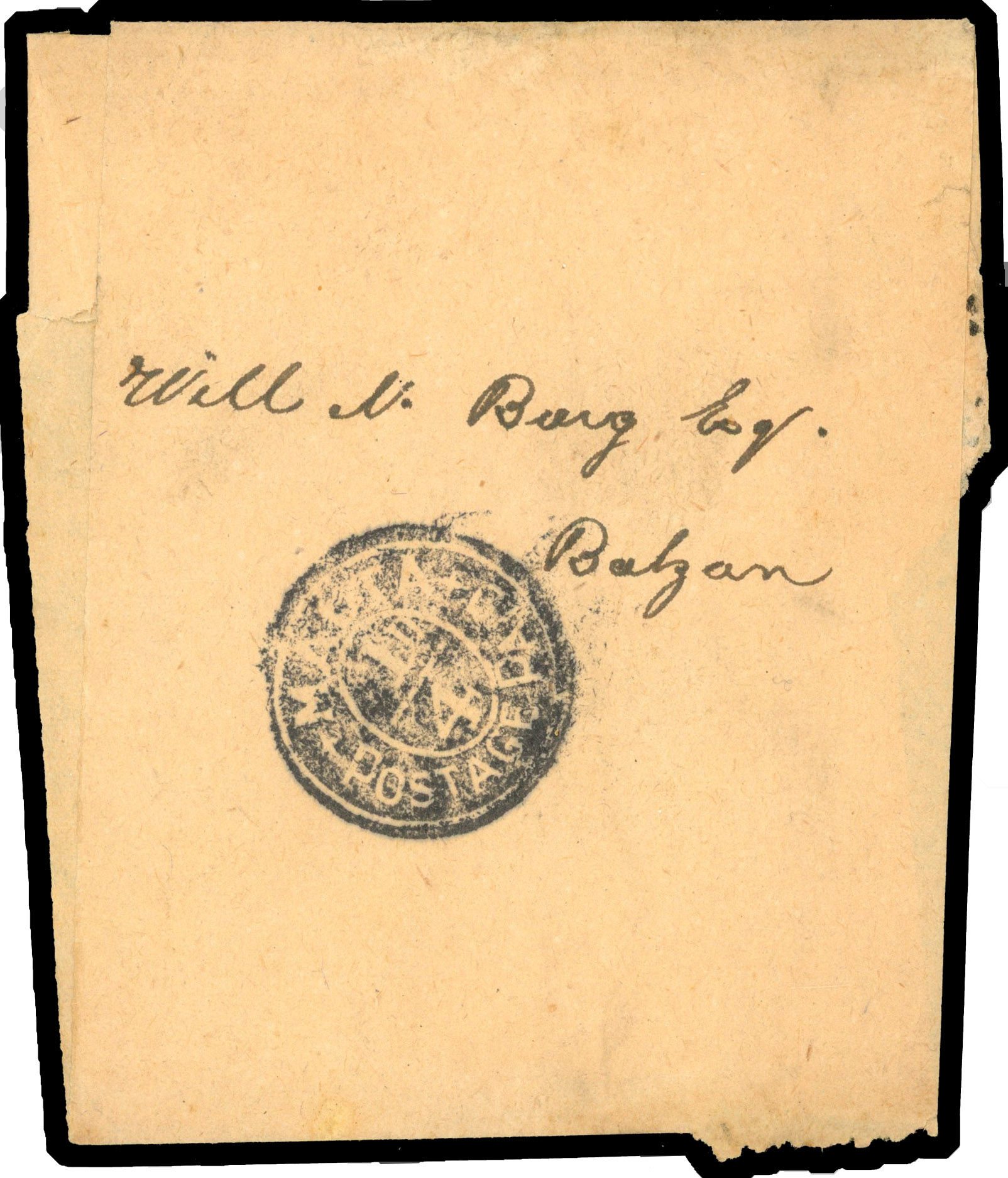 1928 wrapper to Balzan with very scrce intaglio ‘MALTA/¼D/POSTAGE PAID’ (Proud type D30)
