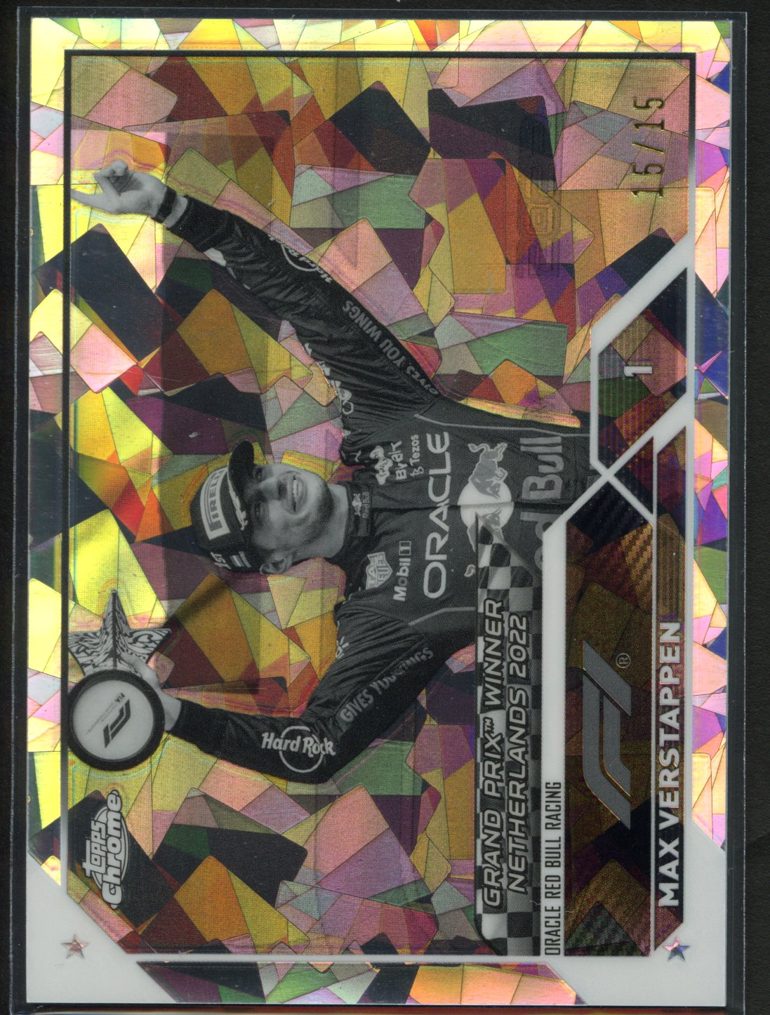 <p>2023 Topps Chrome Sapphire Edition Max Verstappen #158 Black and White</p>