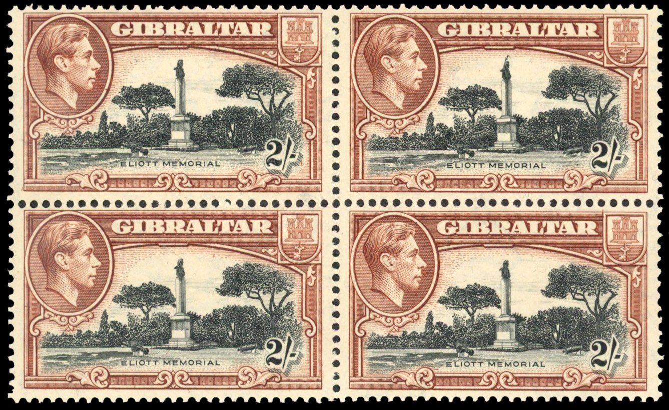 Gibraltar SG 128bb block mint