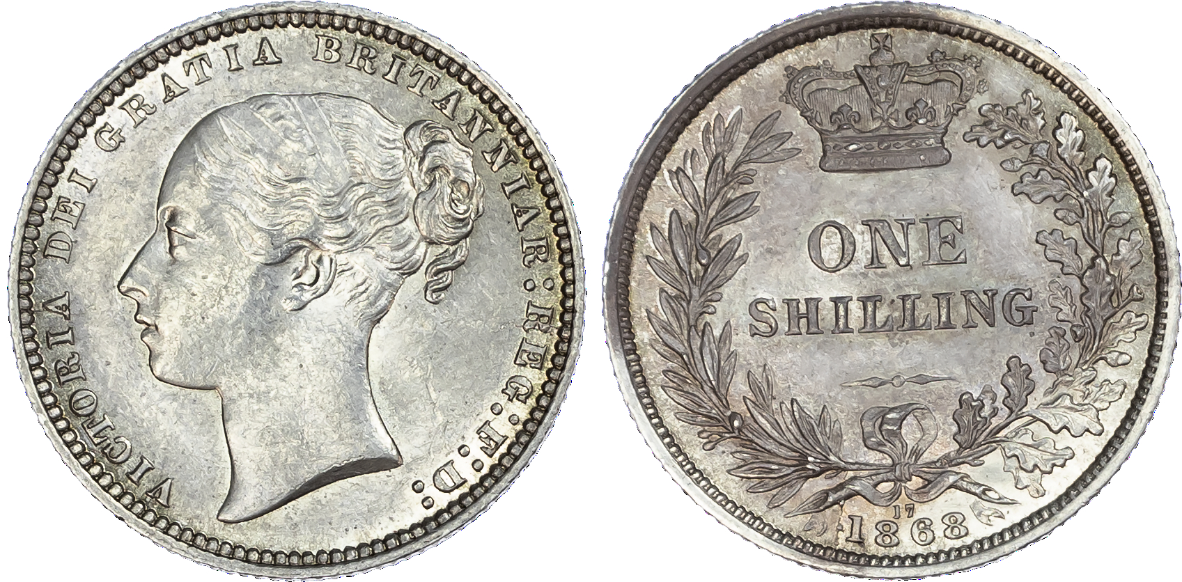 Victoria (1837-1901), Shilling, 1868