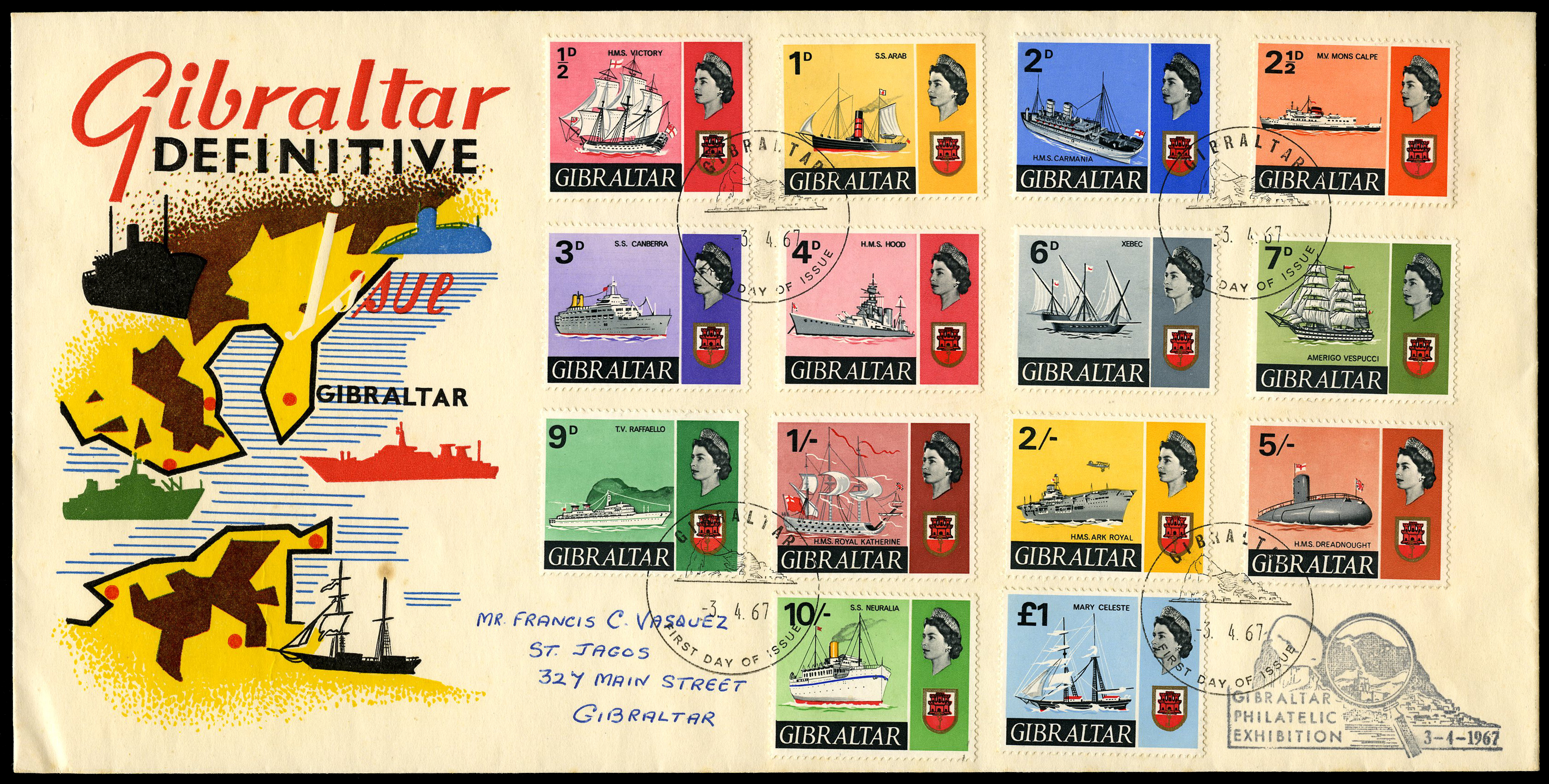 1967 set of 15 (no 1969 5d) on rather...