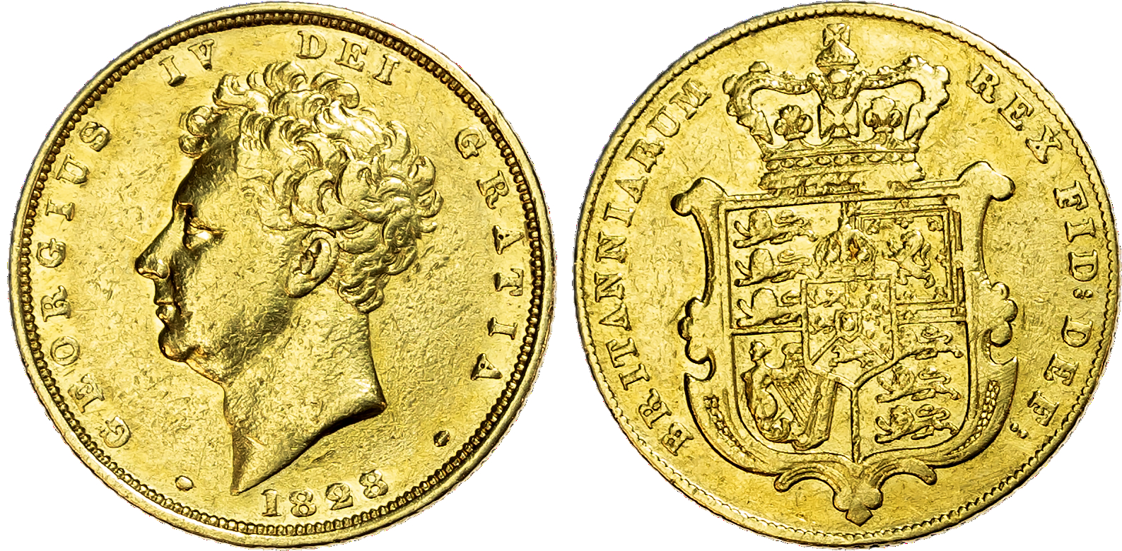 George IV (1820-30), Sovereign, 1828.