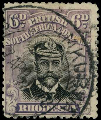 1913-7 6d Head Die II, perf 14. Used...