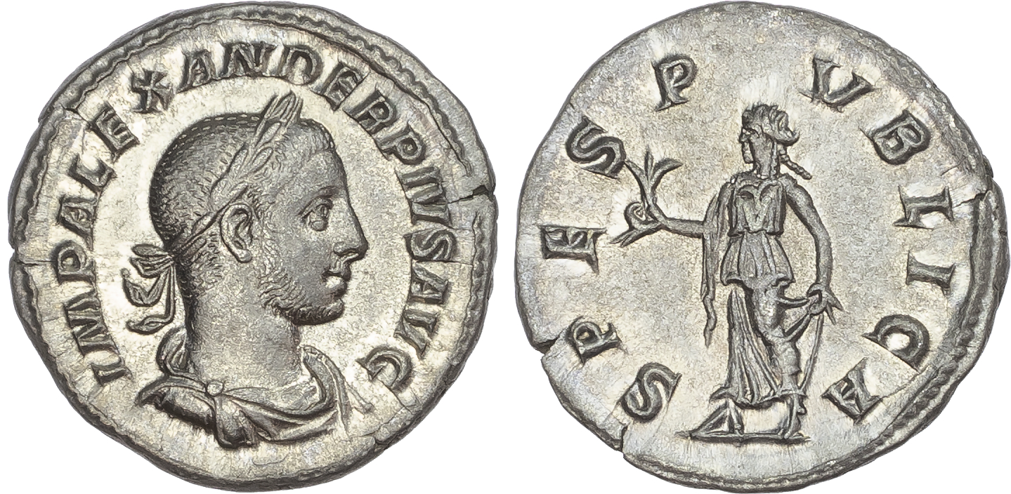 Severus Alexander (AD 222-235) AR Denarius, Rome, AD 232, 3.09g. 