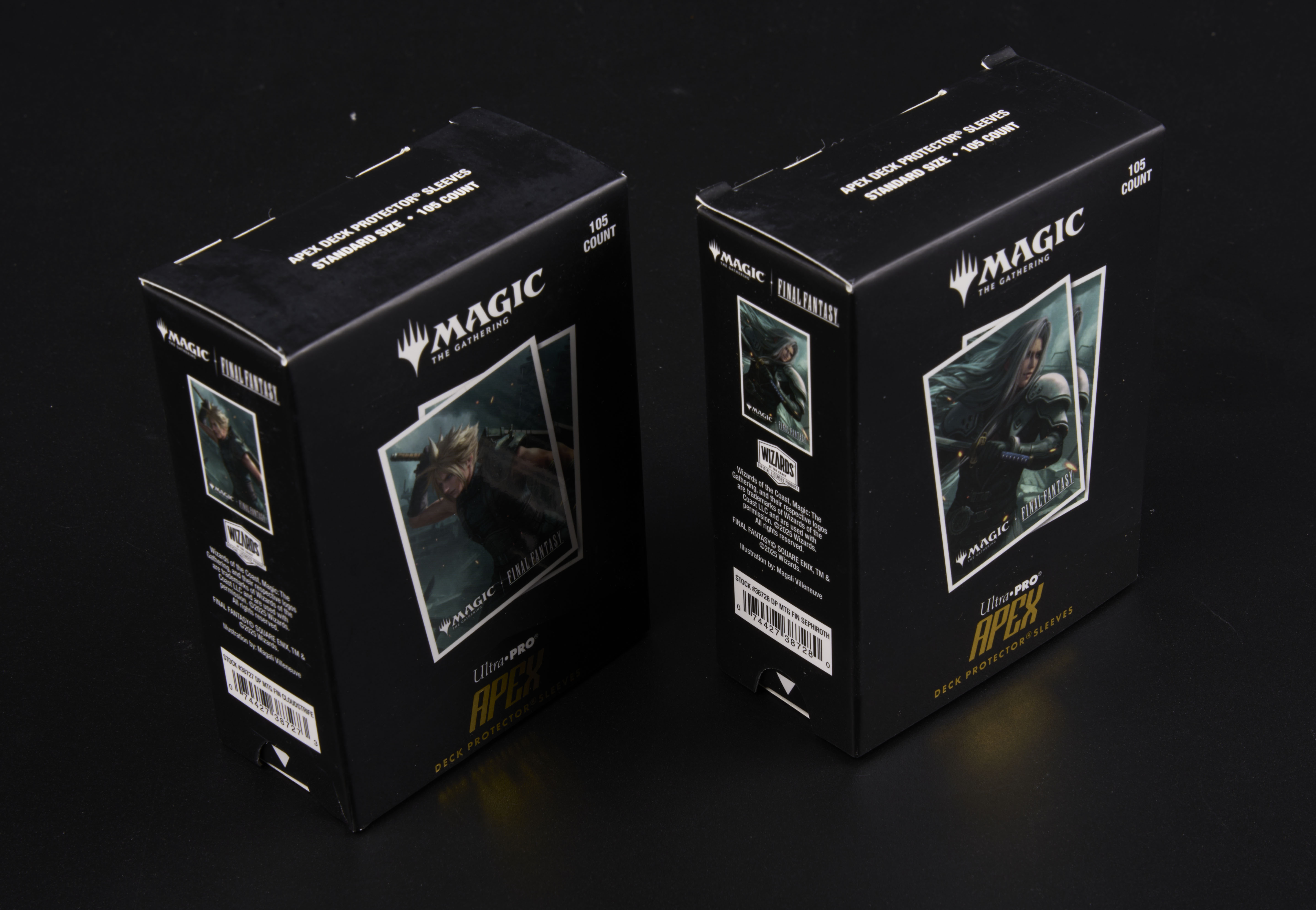 Ultra Pro Sephiroth and Cloud Apex Deck Protector Sleeves packs