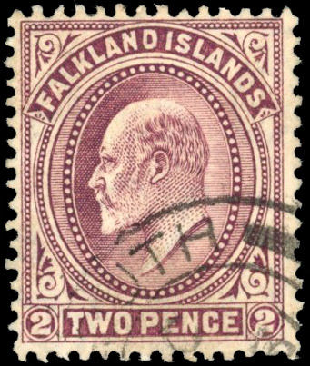 Falkland Is Dependencies SG Z16b 1904-12 2d reddish purple used at South Georgia