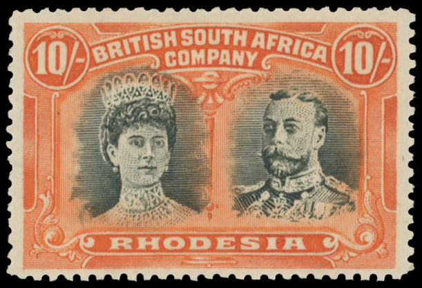 10s deep myrtle and orange SG 163 mint