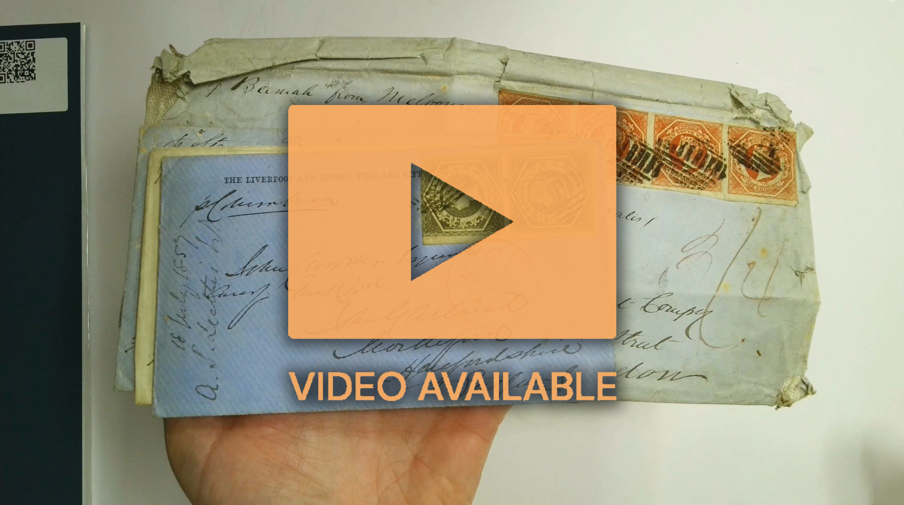 New South Wales 1856-57 imperf Diadem covers to London