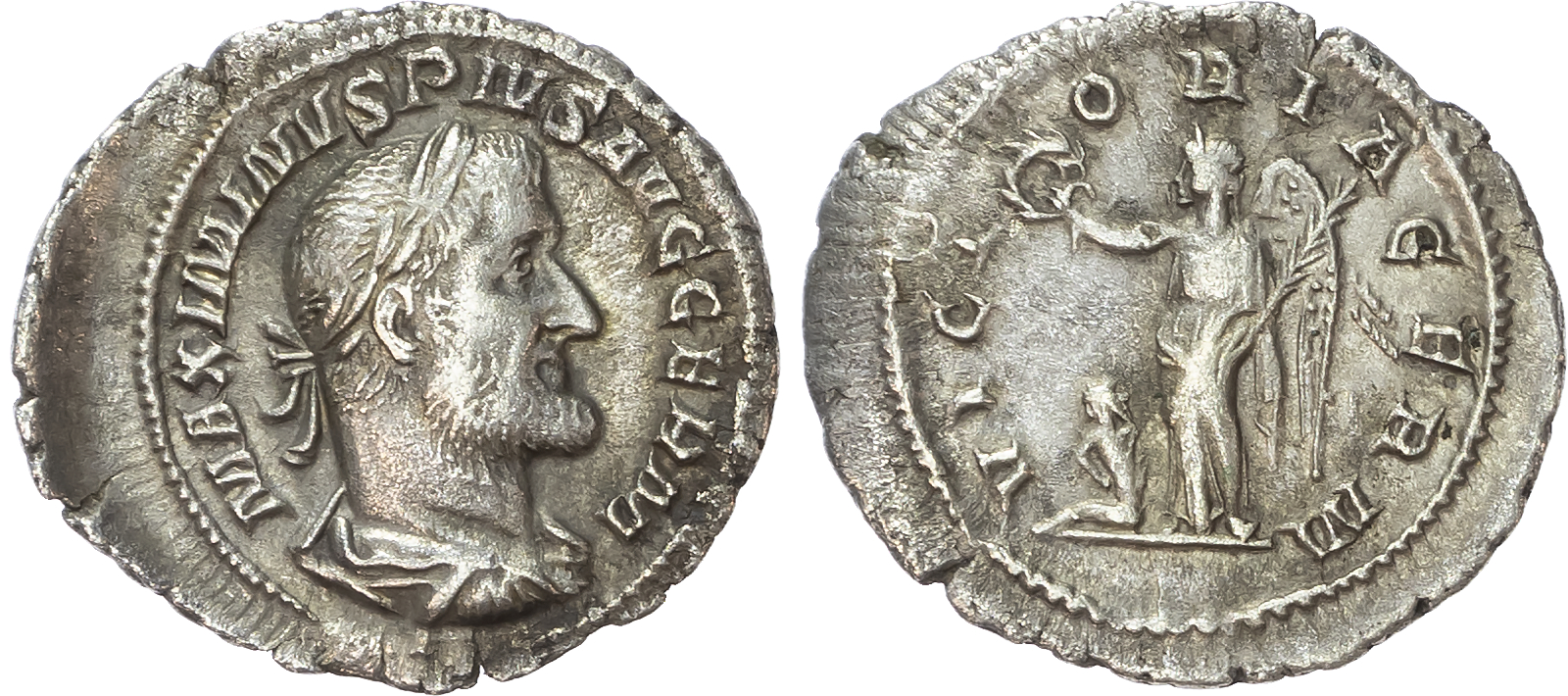 Maximinus Thrax (AD 235-238) AR Denarius, Rome, AD 236-237, 2.13g. 