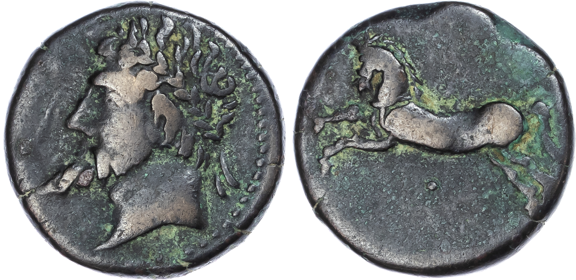 Numidia, Massinissa or Micipsa (c. 203-148 BC or 148-118 BC) AE Unit