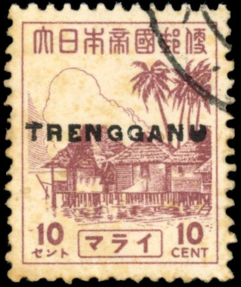Thai Occupation of Trengganu SG TT24 Pictorial 10c used