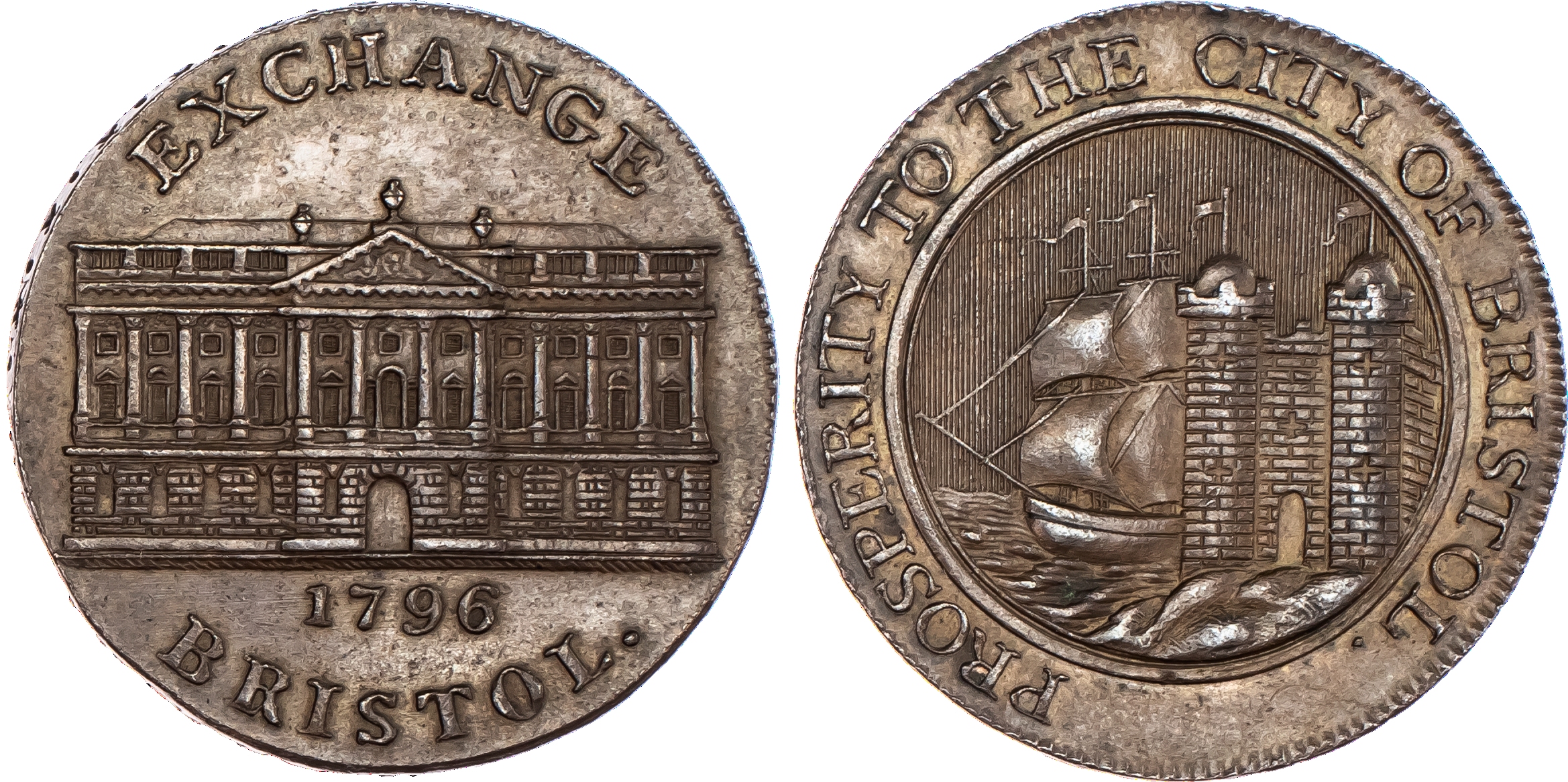 Bristol, Kempson mule Halfpenny undated,...