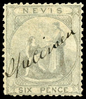 Nevis SG 3 manuscript "Specimen"