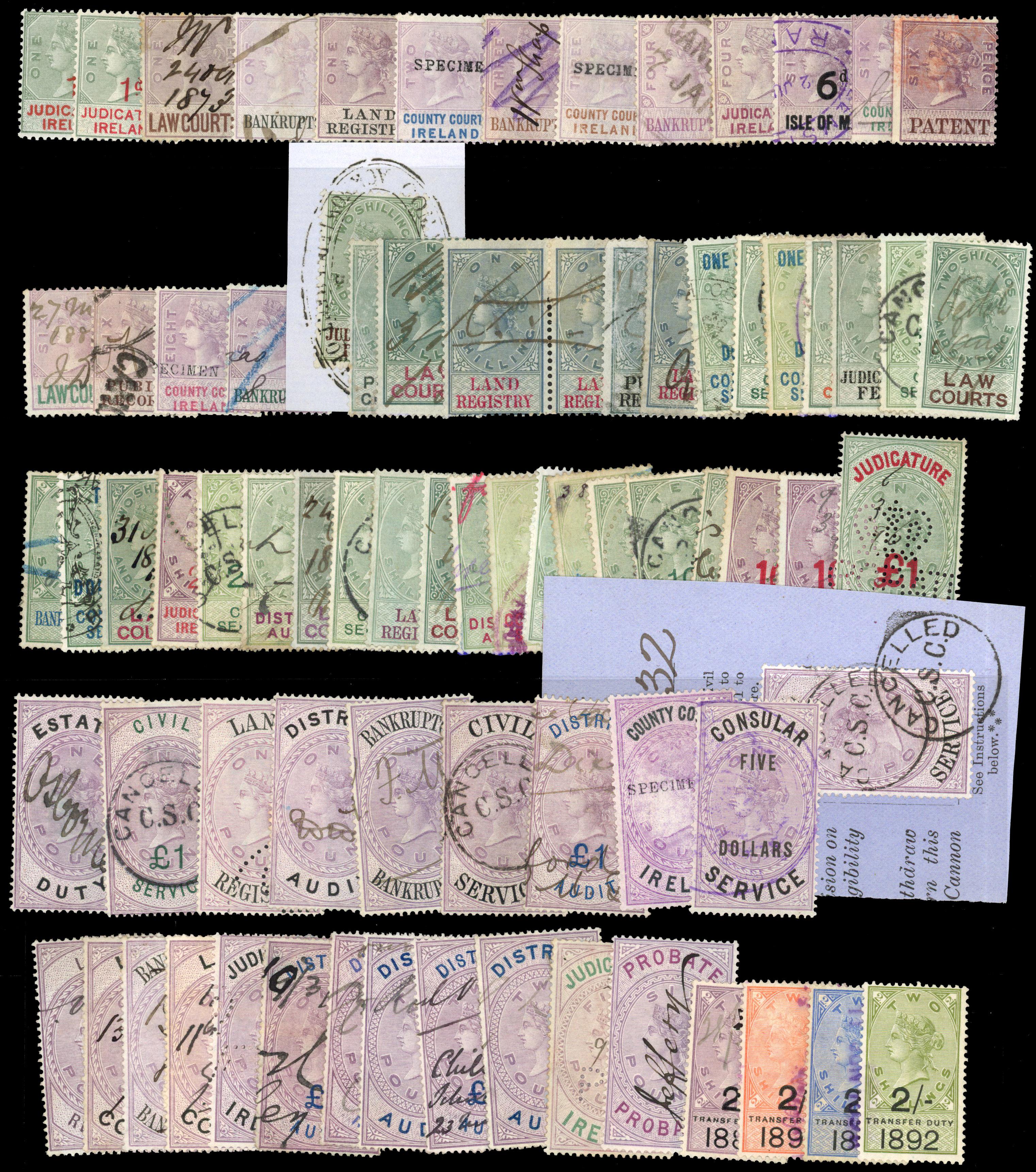 British Commonwealth. QV selection of mainly used types housed on Hagner sheets