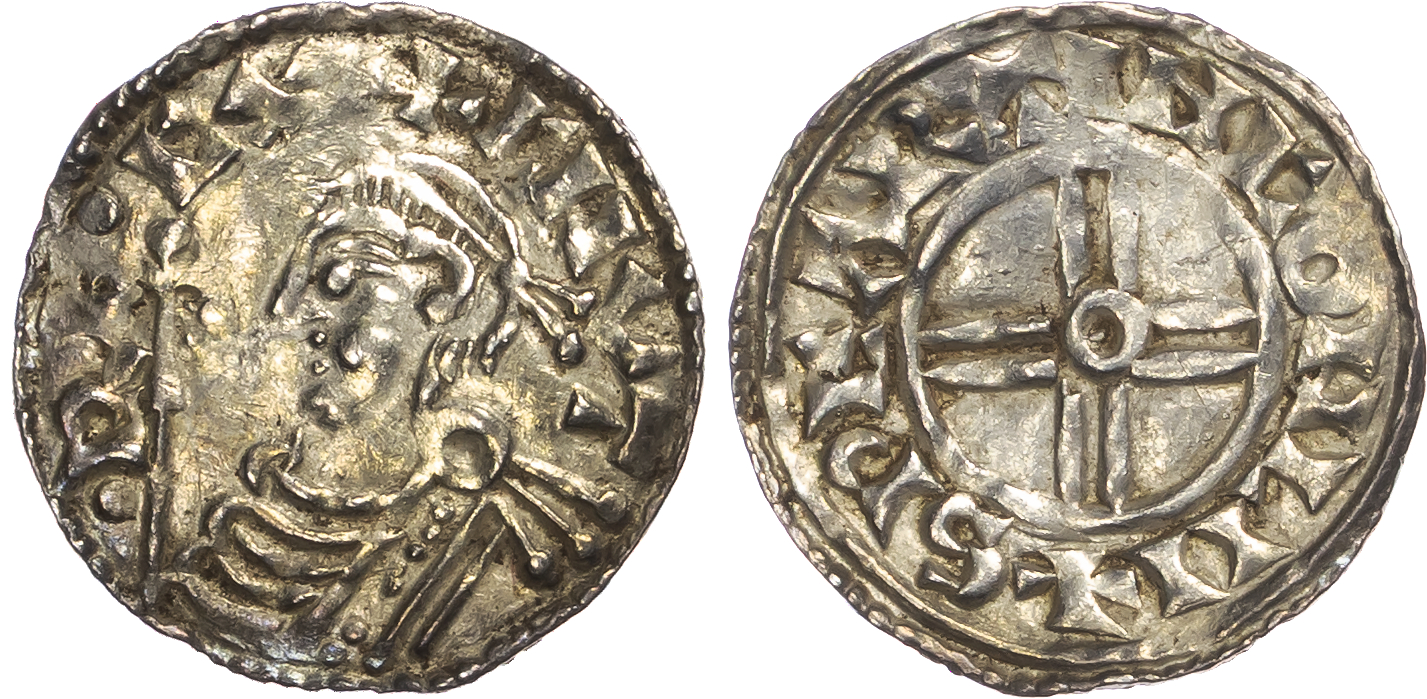 Cnut (1016-1035), AR Penny, Short Cross Type (c. 1029-1035/6), Lincoln mint, Swartinc as moneyer.