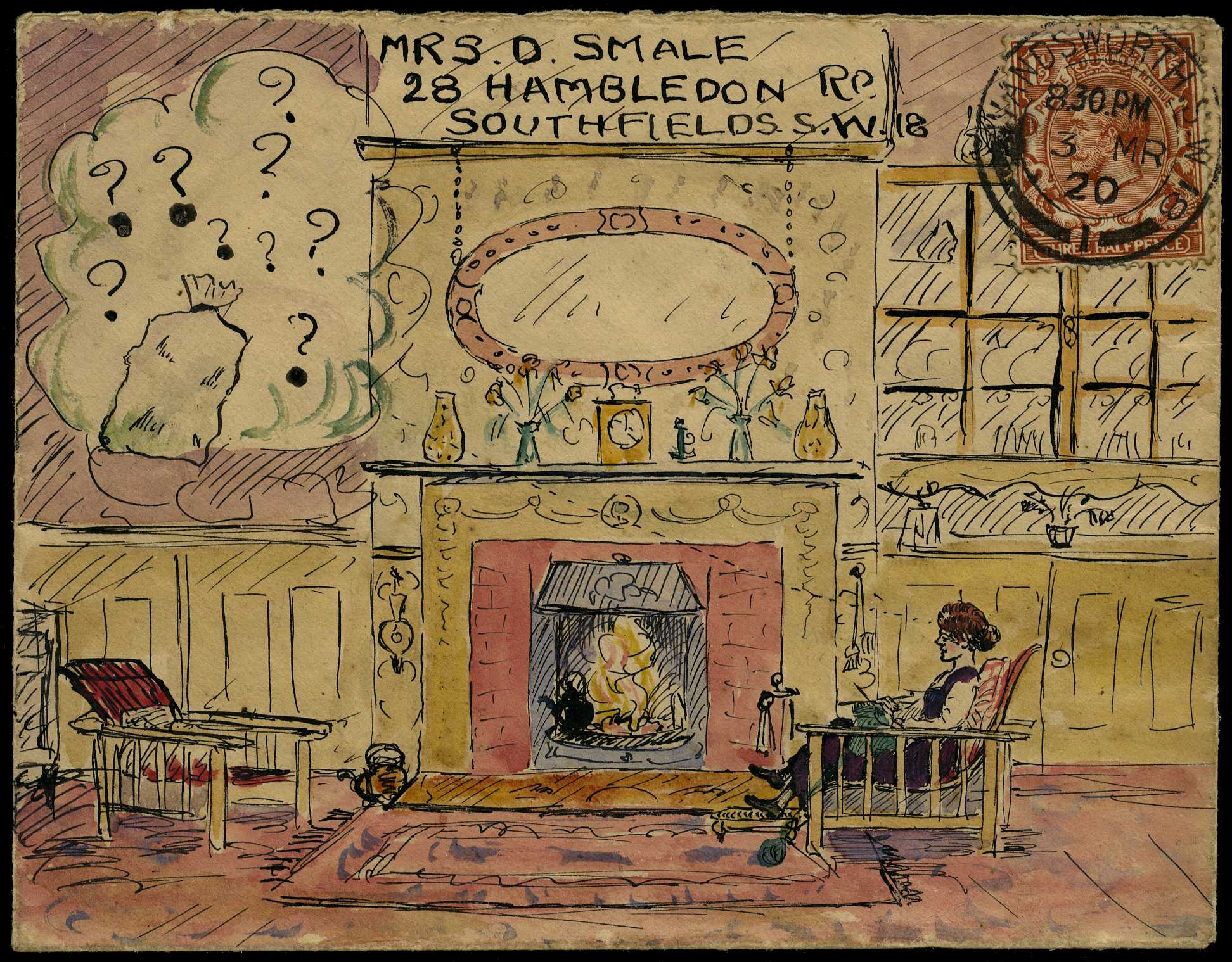 ILLUSTRATED ENVELOPE: 1920...