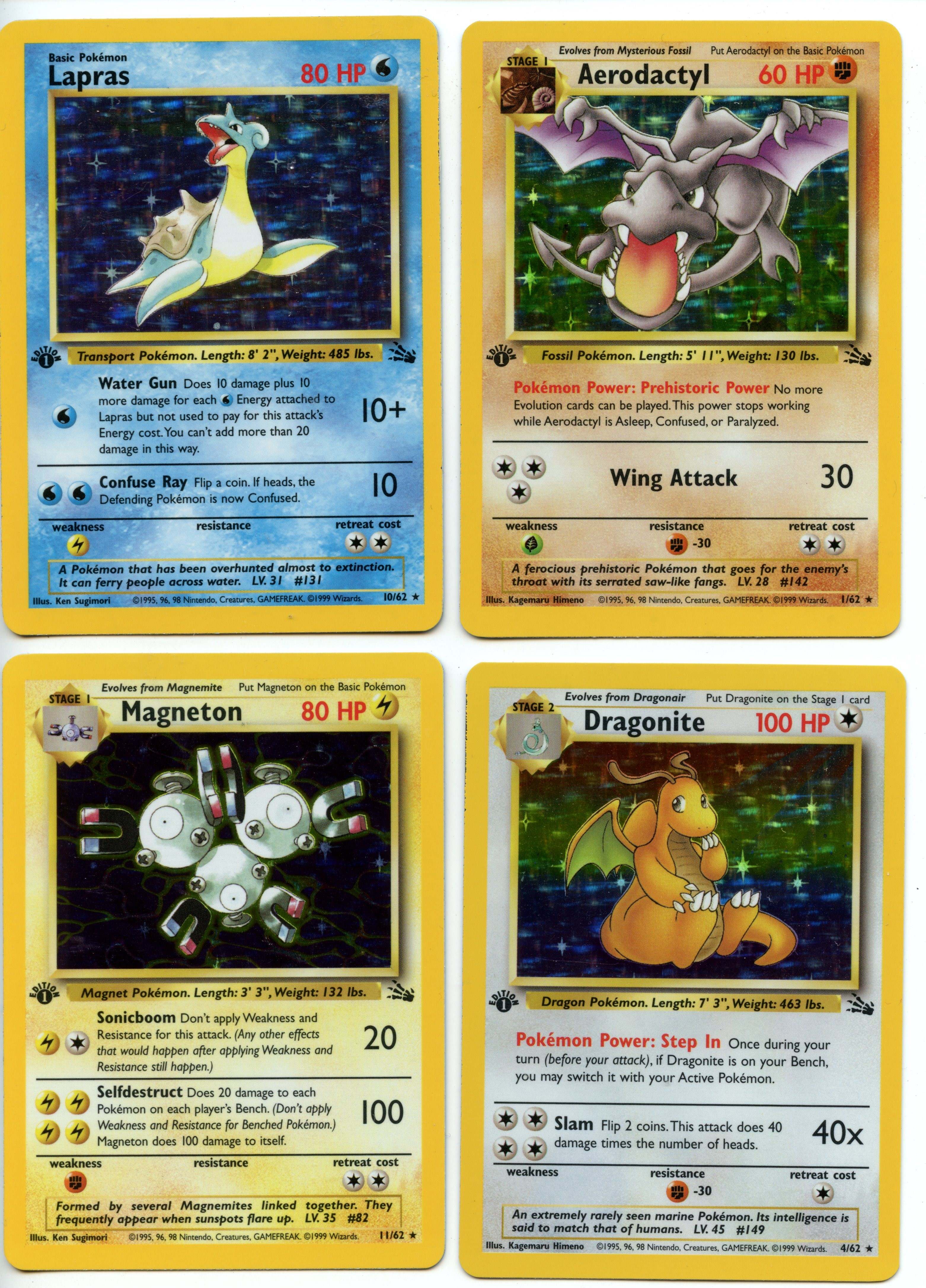 Pokémon TCG - 1st Edition Fossil Holo Collection 