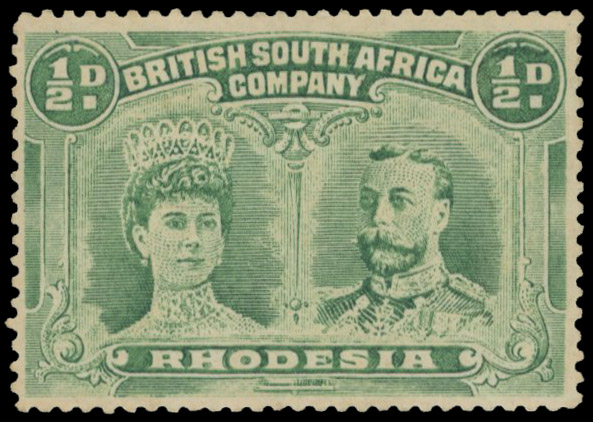 † ½d emerald perf 15 RJL 8 mint