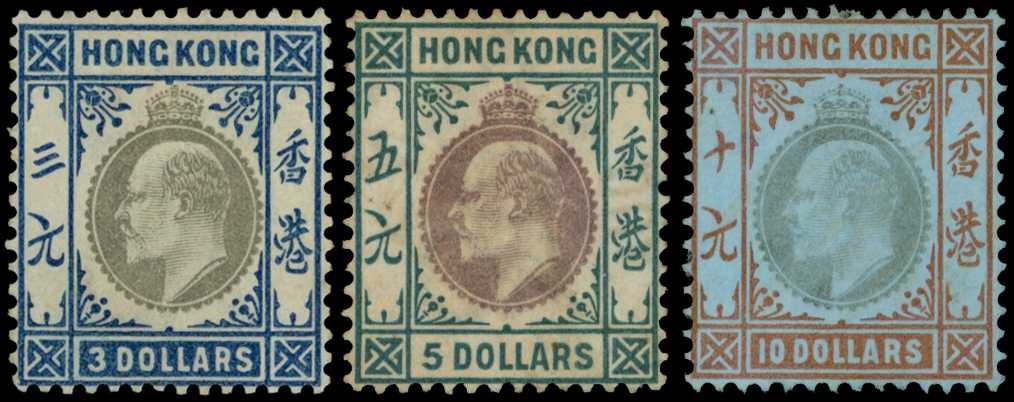 1903 KEVII set to $10 wmk crown CA,...