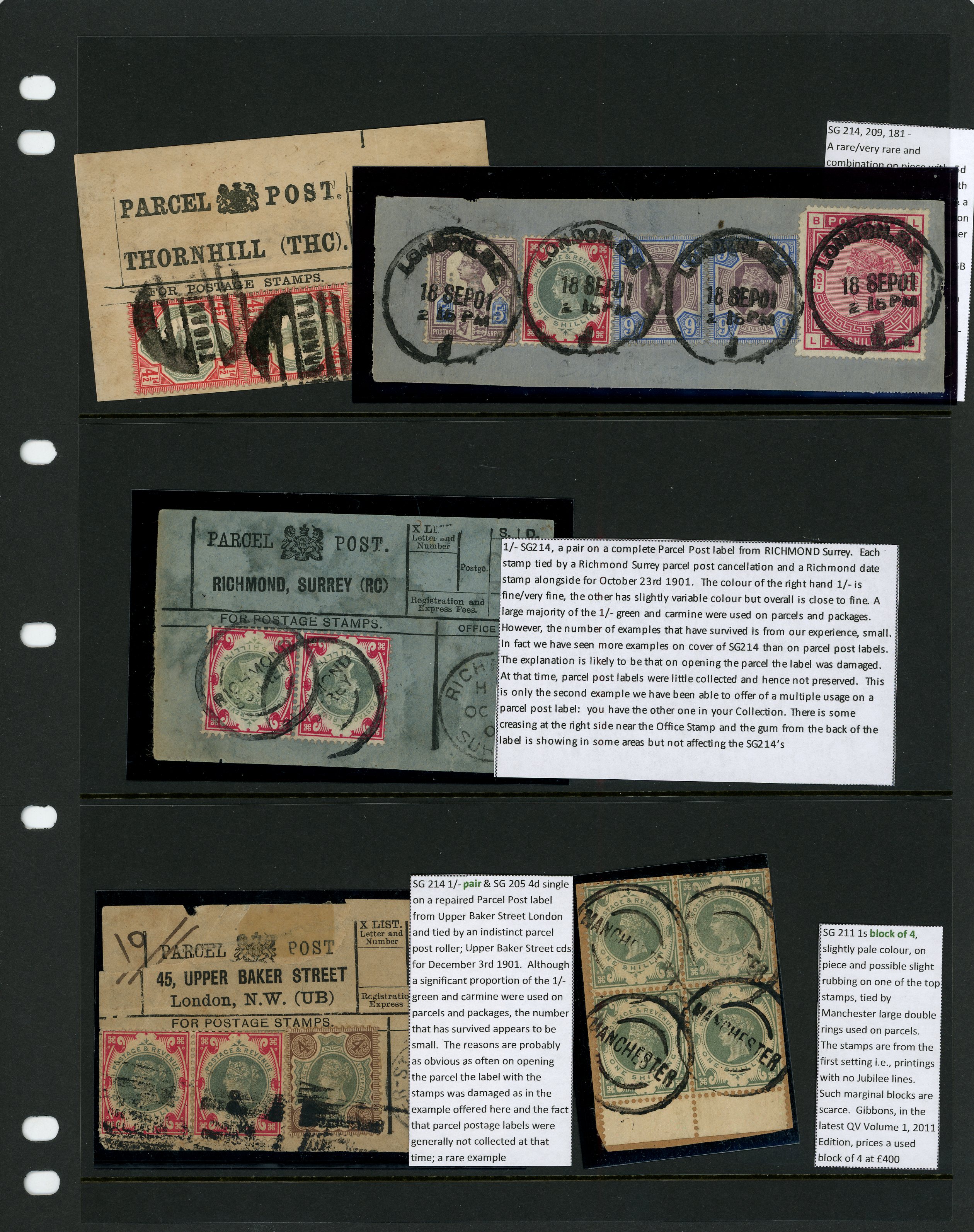 1887 Jubilees five used items, three Parcel...