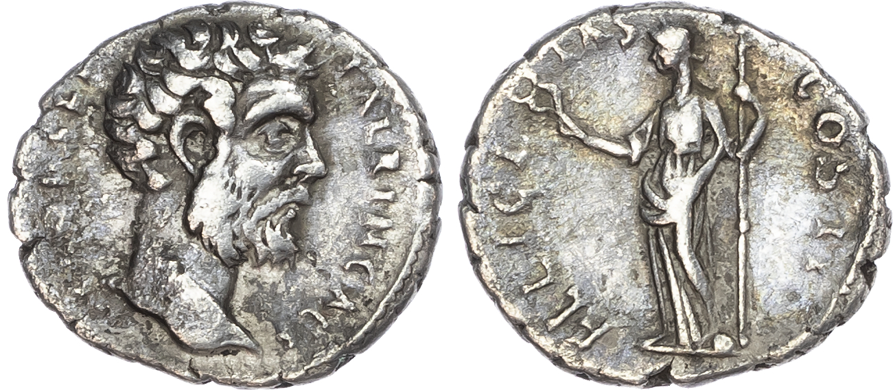 Clodius Albinus (as Caesar, AD 193-195) AR Denarius, Alexandria, AD 194-195, 2.78g. 