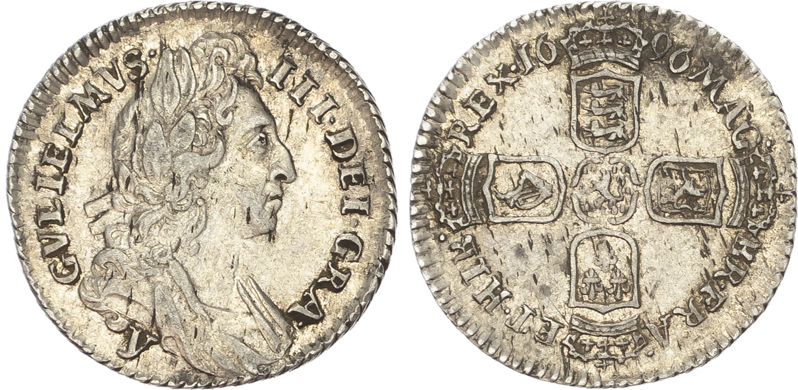 William III (1694-1702), Sixpence, 1696, York