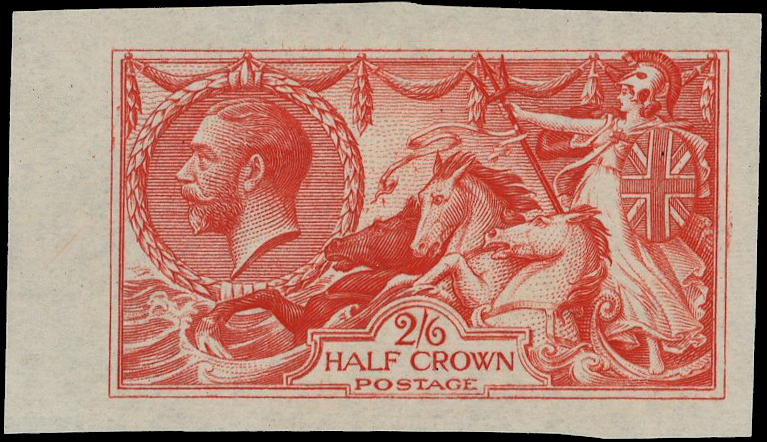 Great Britain Seahorse colour trial SG 399var