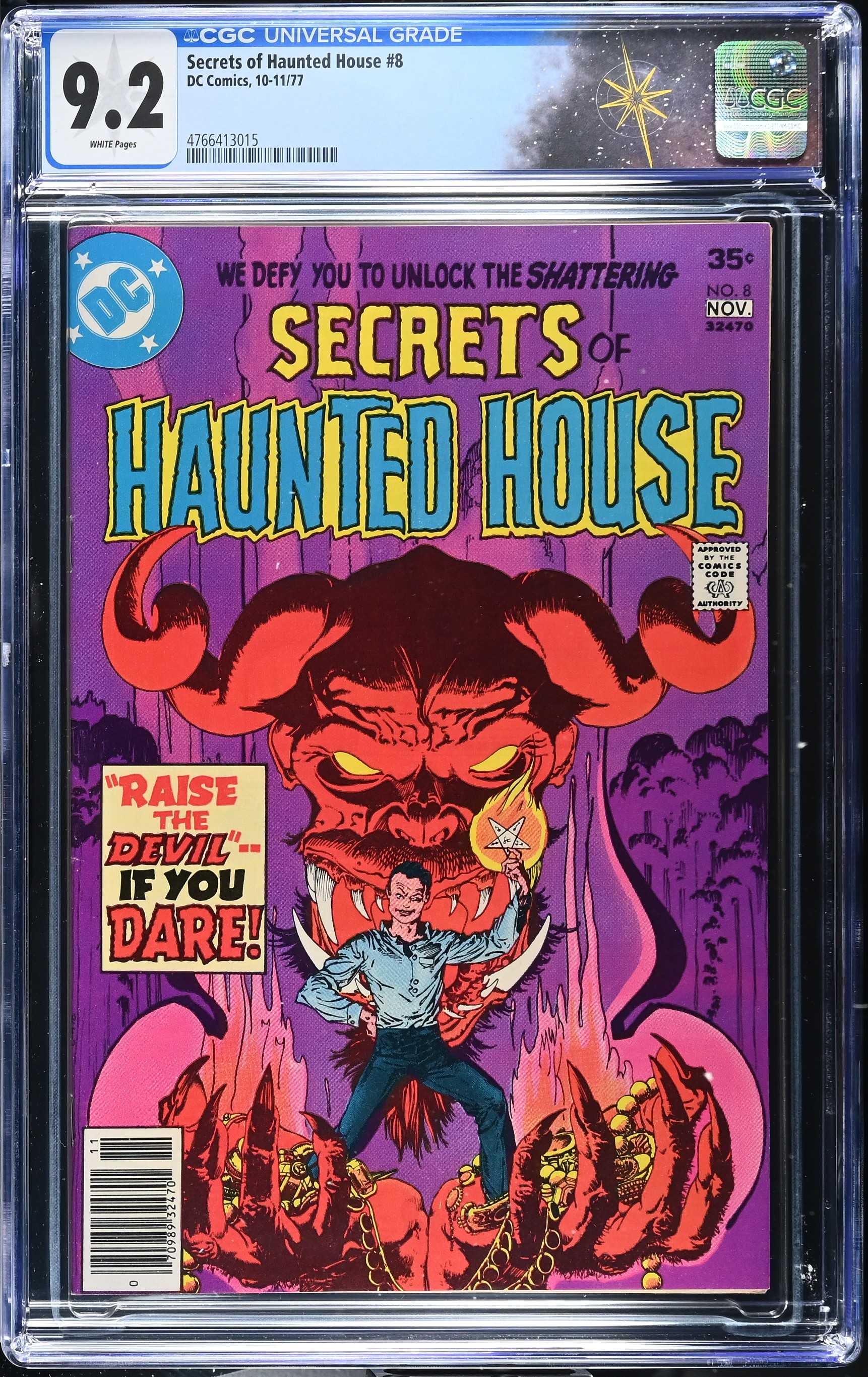 Secrets of Haunted House #8 CGC 9.2 Cover by Mike Kaluta (DC Comics, 1977) White Pages