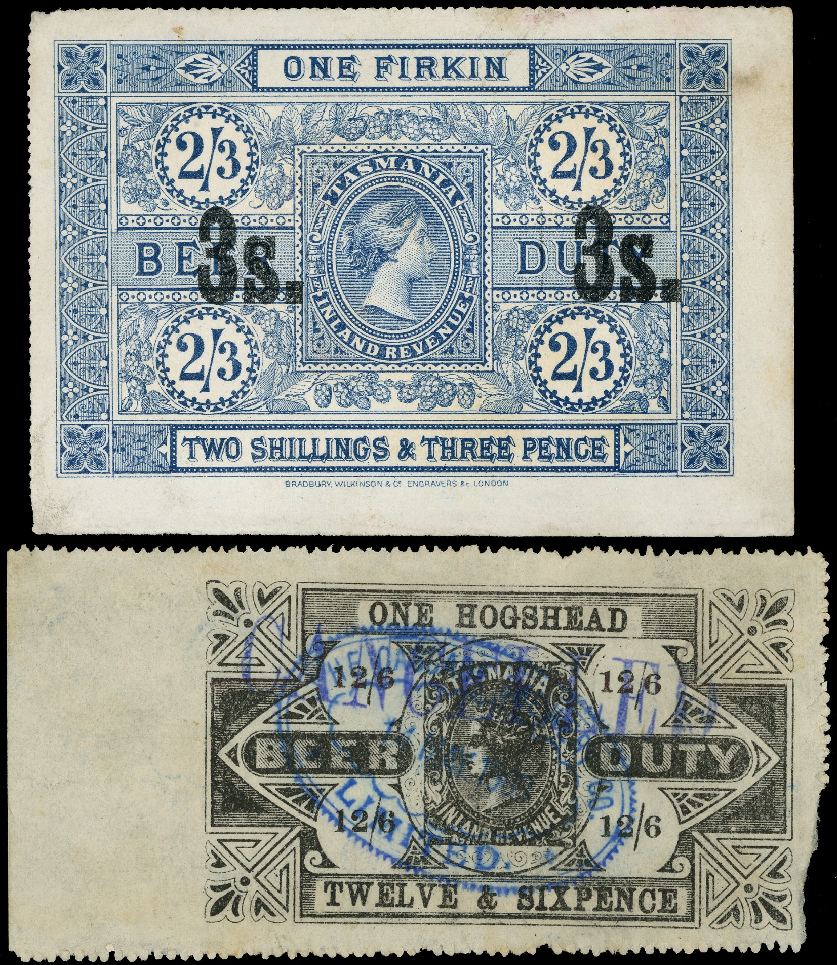 Beer Duty: 1892-1905 all different collection of 13,...