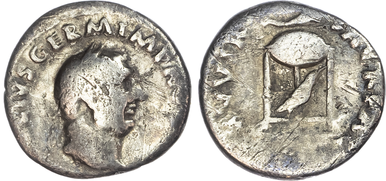 Vitellius (AD 69) AR Denarius, Rome, 2.90g. 