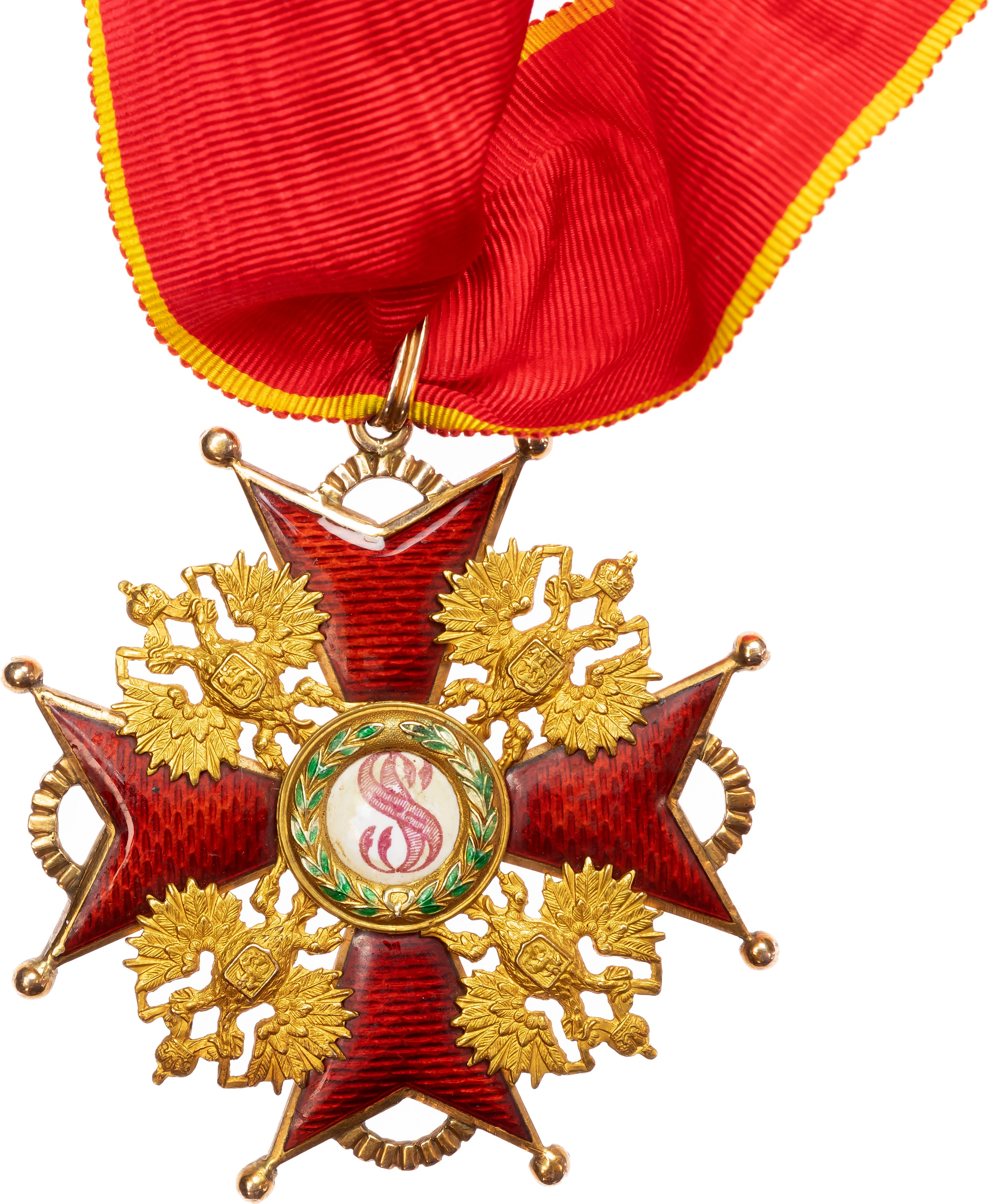 Imperial Russia. Gold Order of St. Stanislaus Cross First Class, Type II. 1856-1917. 