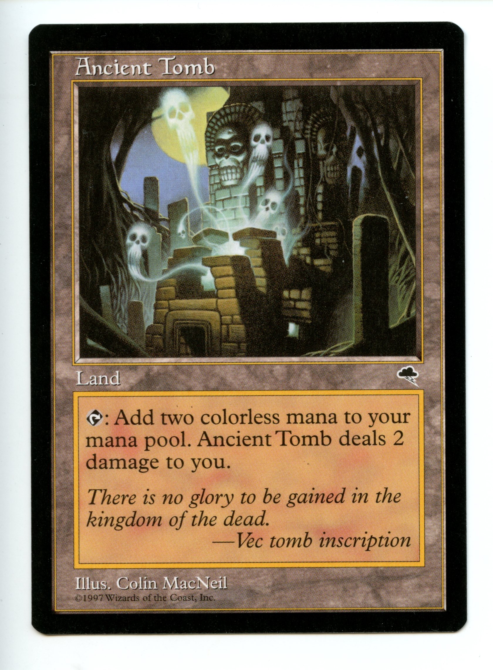 Magic The Gathering -  Ancient Tomb - Tempst - Near Mint Condition 