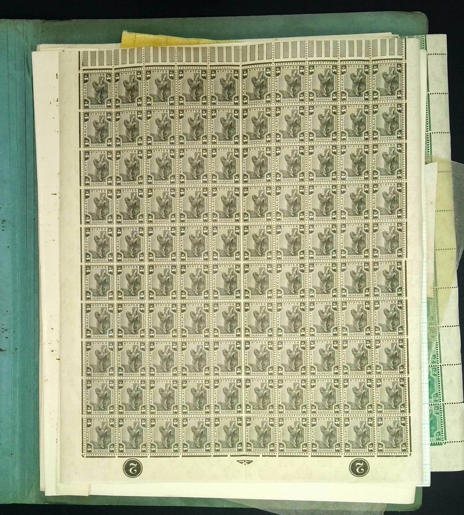 Collection with full sheets of Federated...