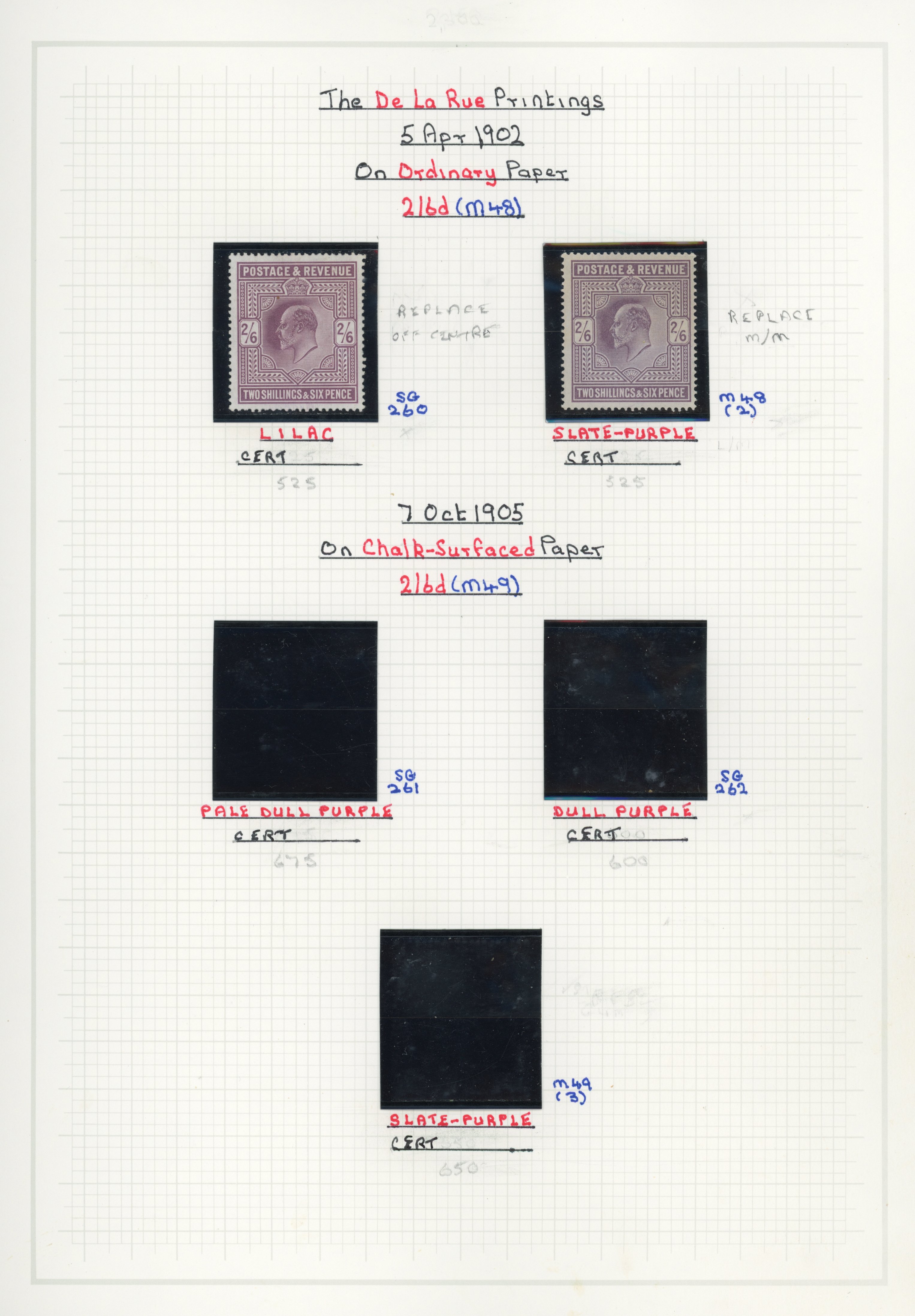 GB 1902-13 valuable mint collection of shades from 2s6d to £1, SG 260/320