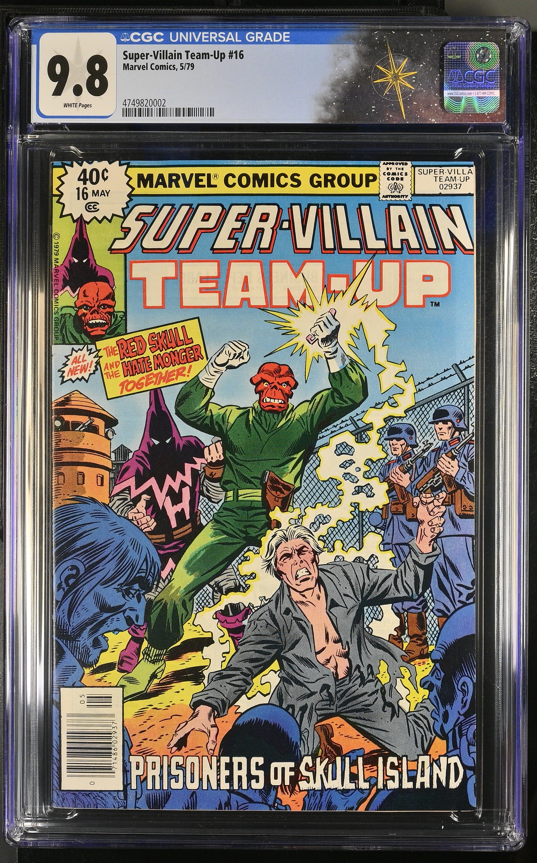 Super-Villain Team-Up #16 CGC 9.8 Highest Grade on the Census (Marvel Comics, 1979) White Pages