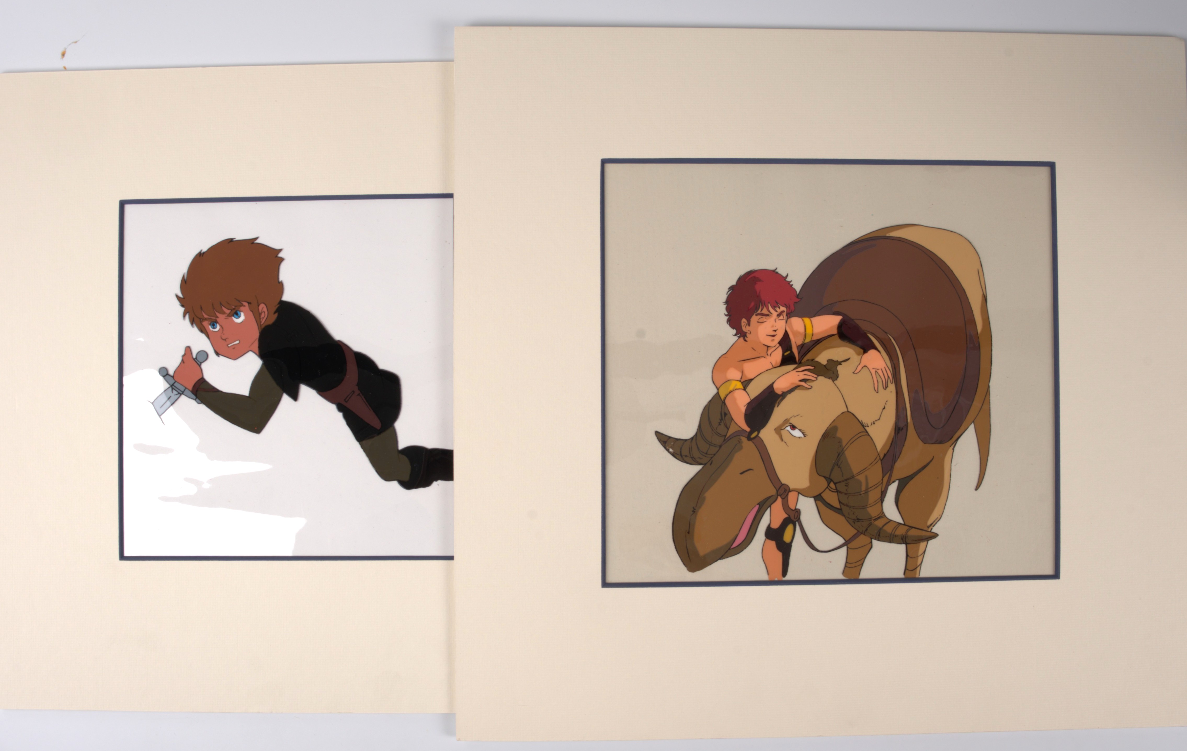 Panzer World Galient Original Production Animation Cel (Sunrise, 1984) Total 2