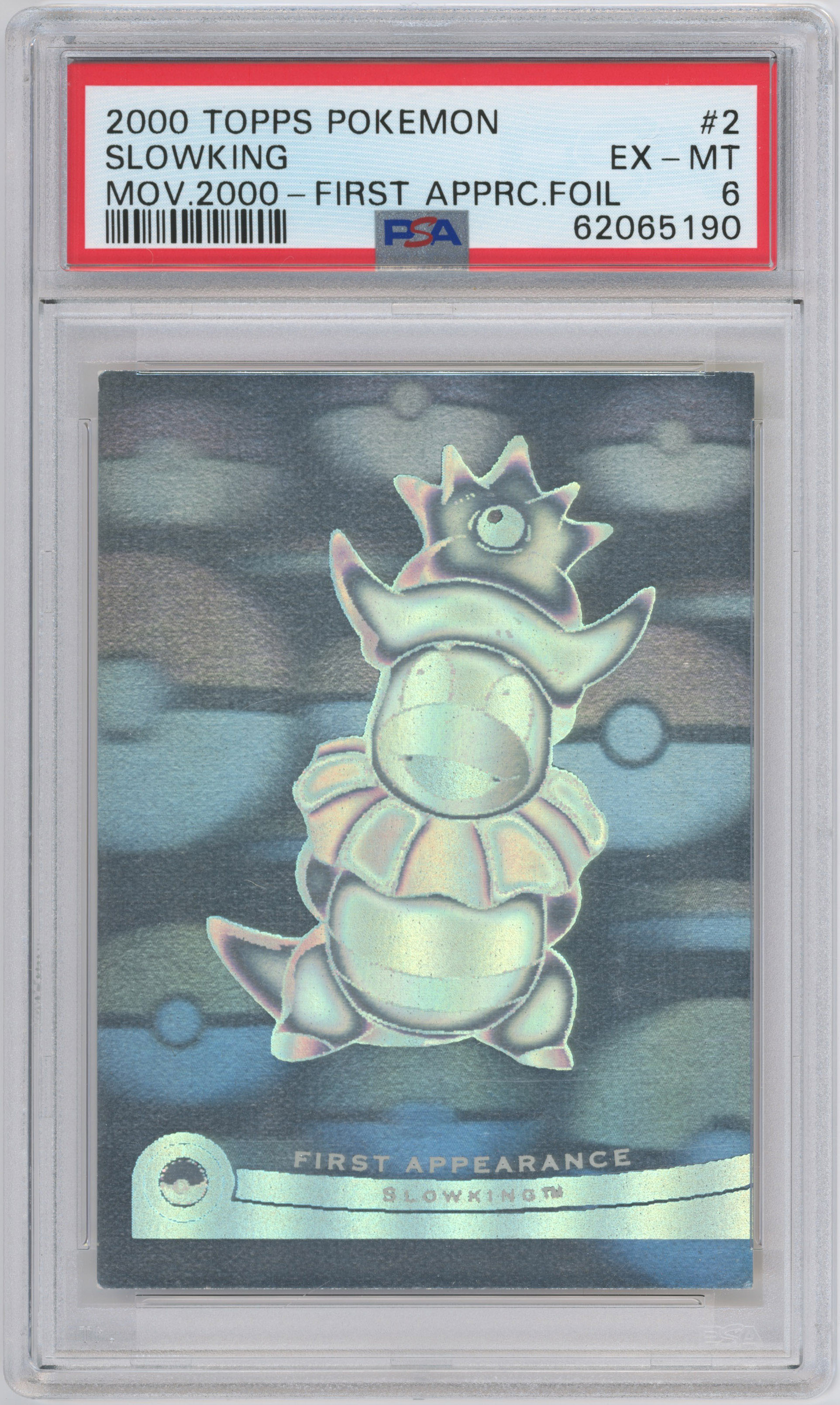 Pokémon Topps - PSA 6 Slowking First Appearance Foil - Pokémon The Movie 2000
