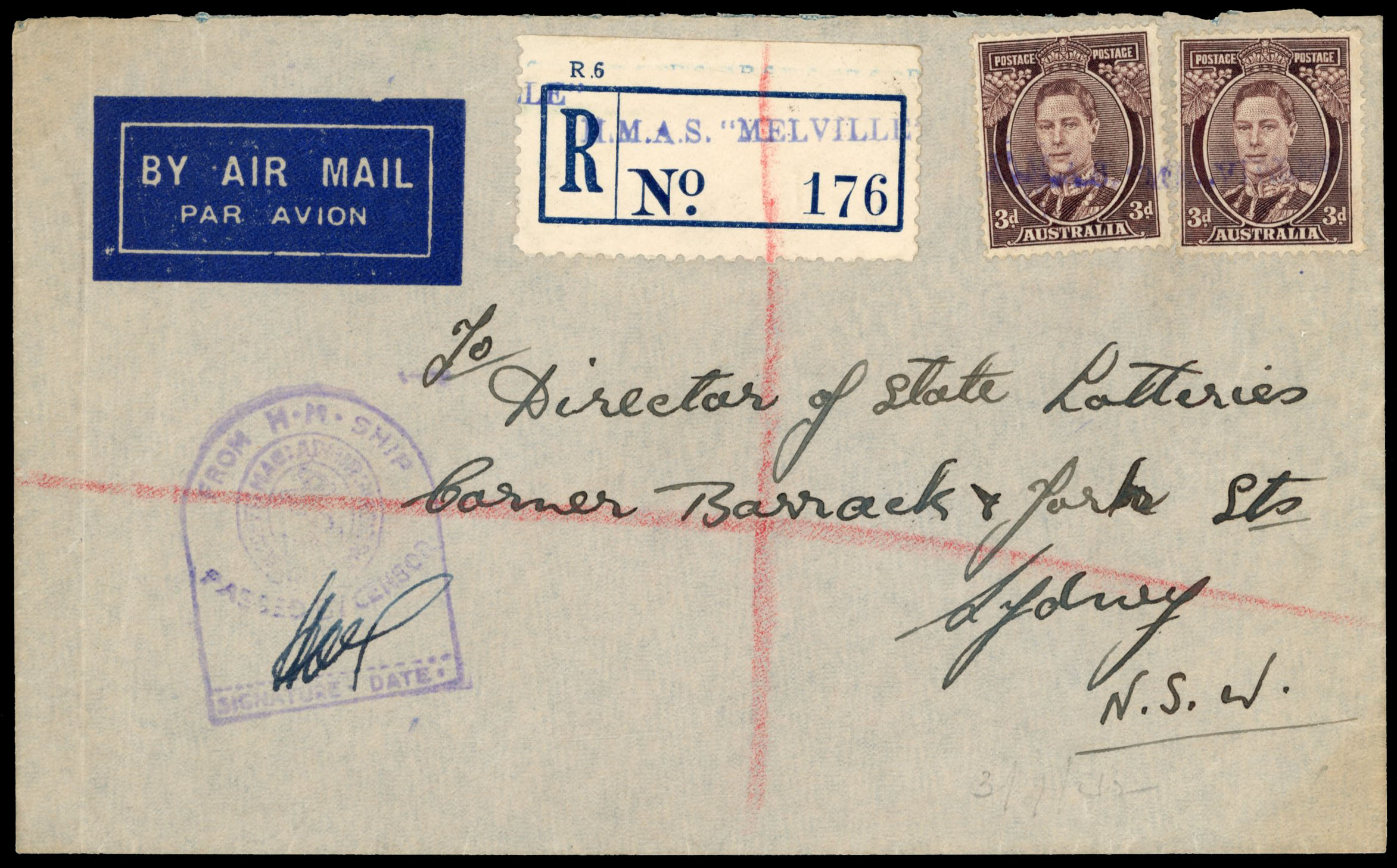 Australia WW2 naval cover