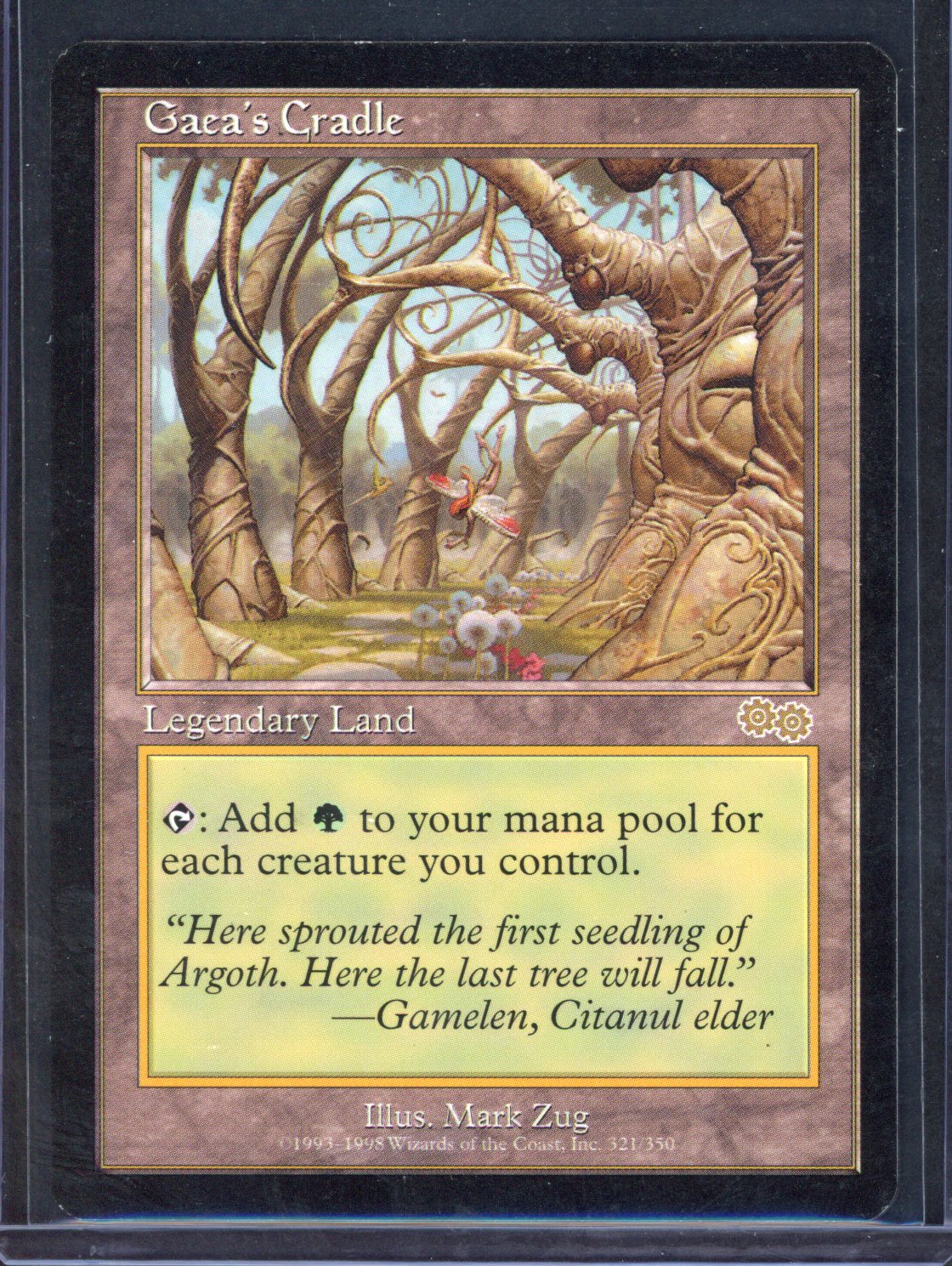 Magic The Gathering - Gaea's Cradle - Urza's Saga - Very Light Play