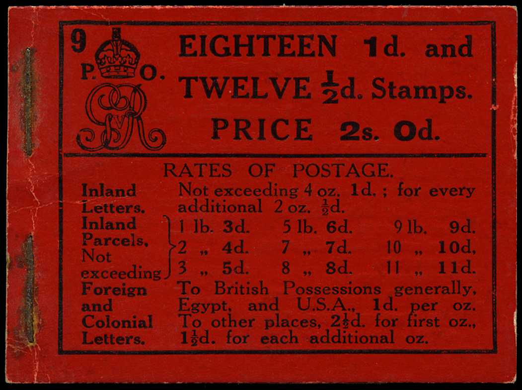 1913 (Jan) 2s.0d. booklet (Edition No. 9),...
