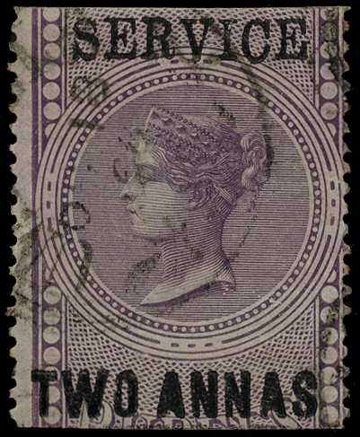 OFFICIAL: 1866 2a purple on thick blue...