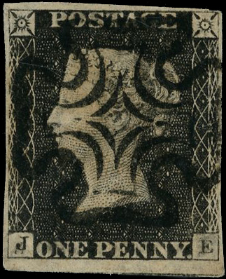 1840 1d Grey-black Pl.11 (JE). 