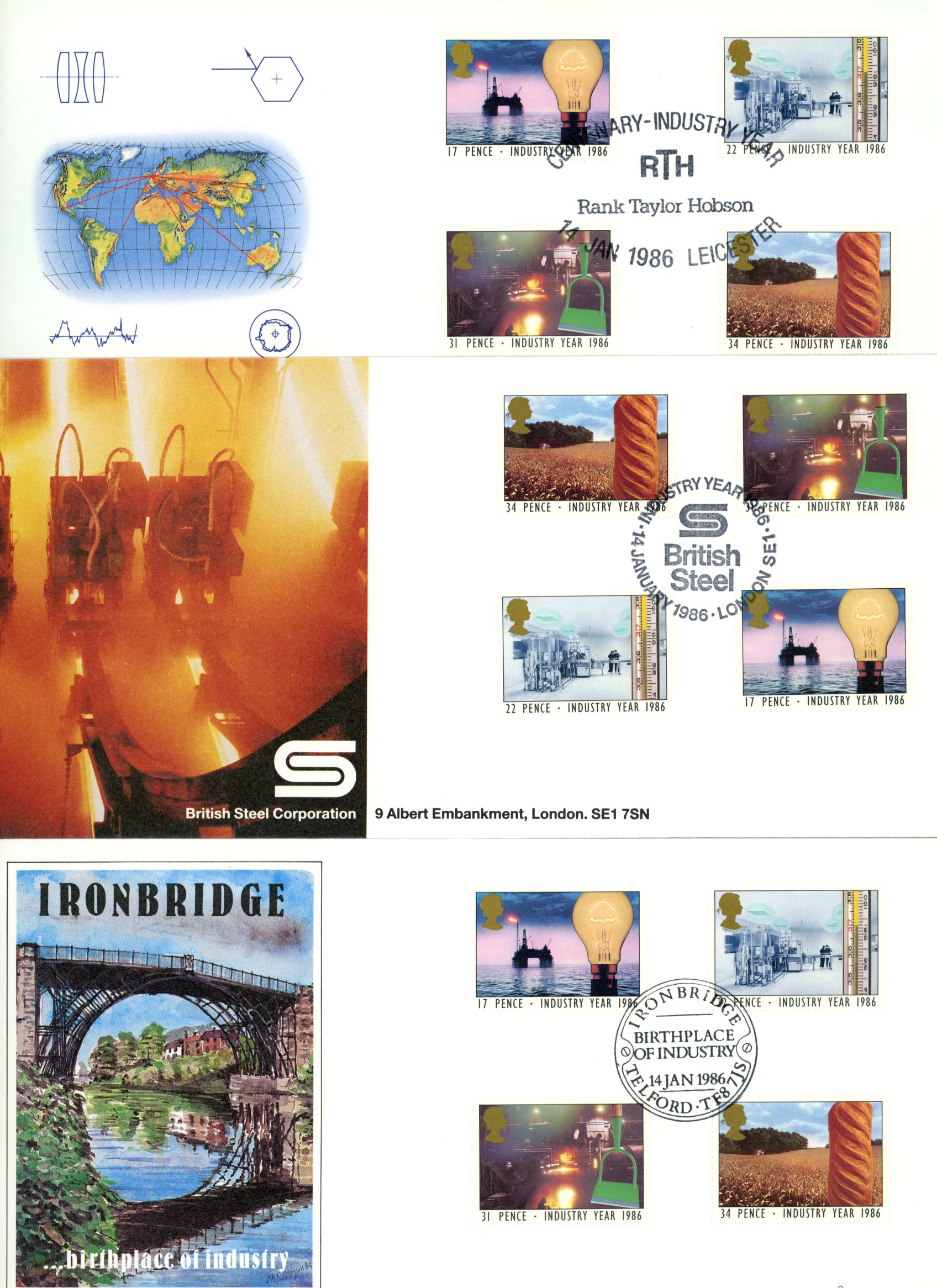 FIRST DAY COVERS: 1986 selection of...
