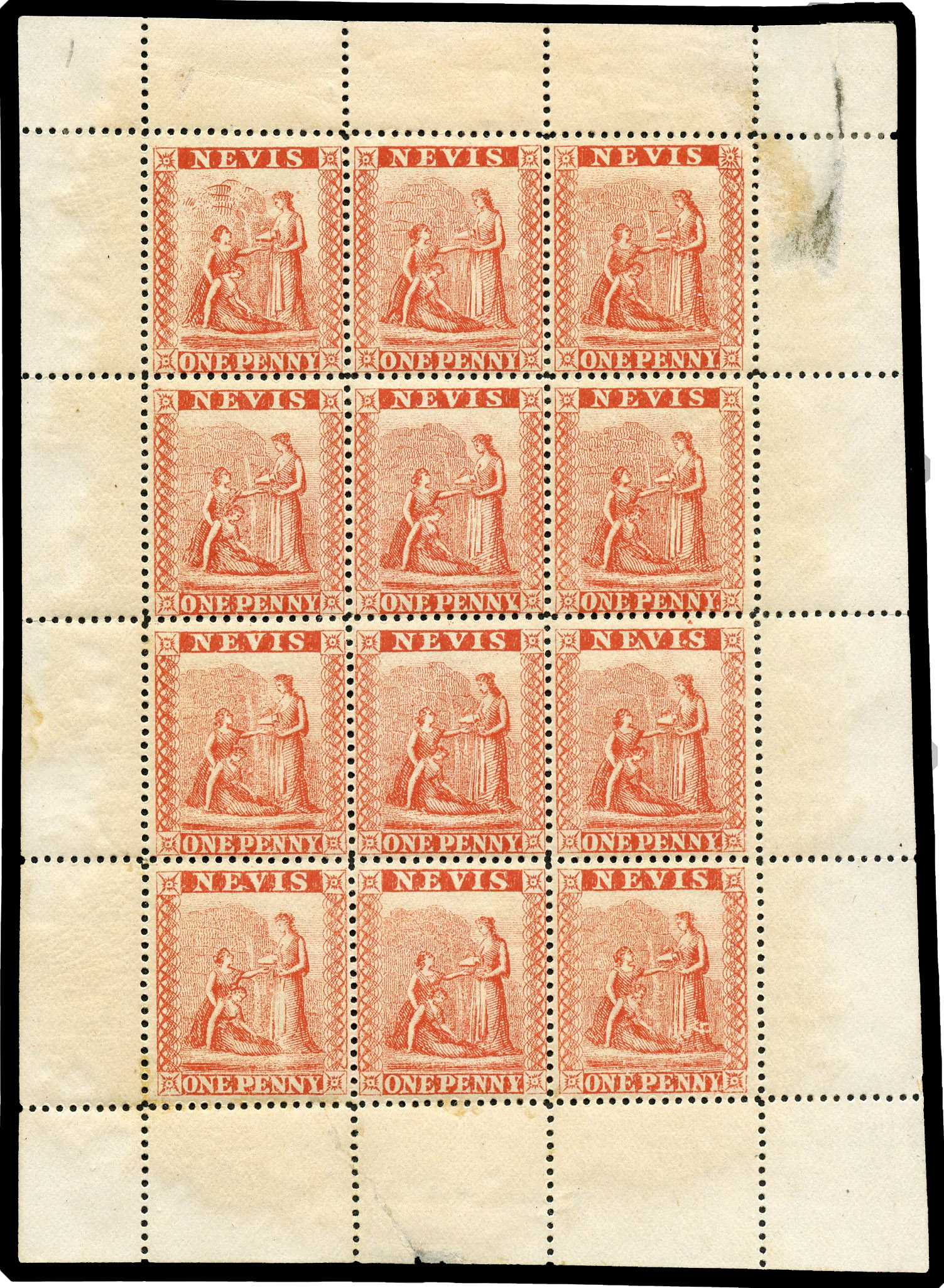 Nevis SG 15 sheet mint